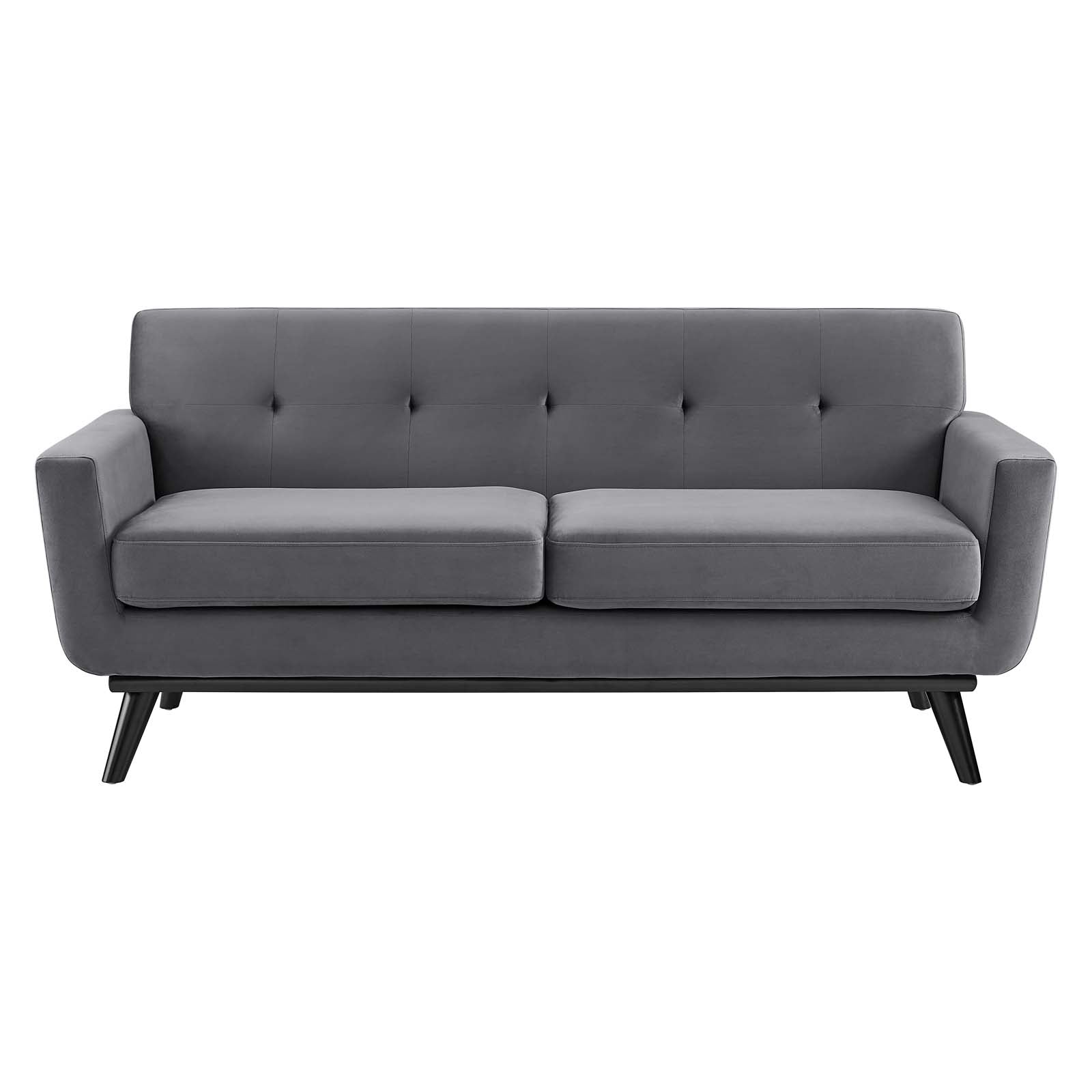 Modway Loveseats - Engage Performance Velvet Loveseat Gray
