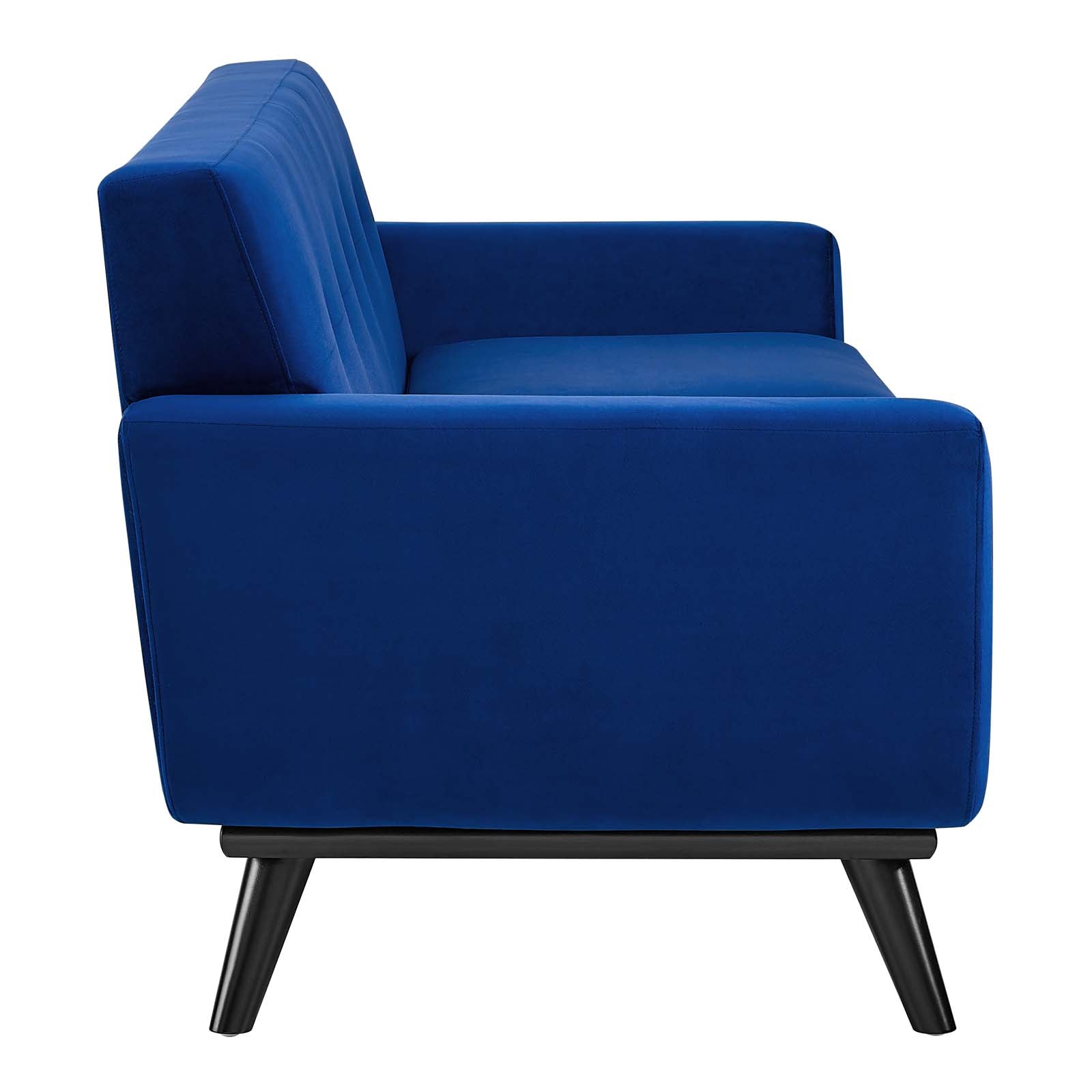 Modway Loveseats - Engage Performance Velvet Loveseat Navy