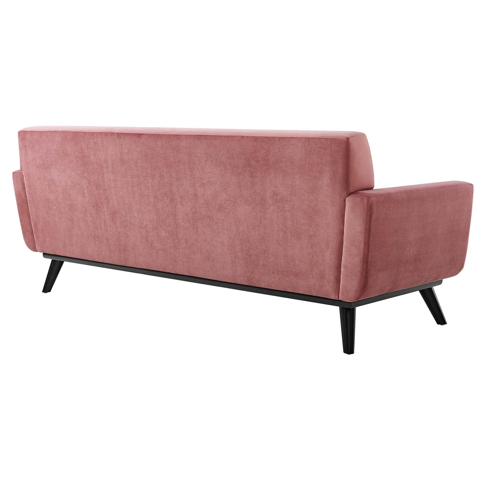 Modway Sofas & Couches - Engage Performance Velvet Sofa Dusty Rose