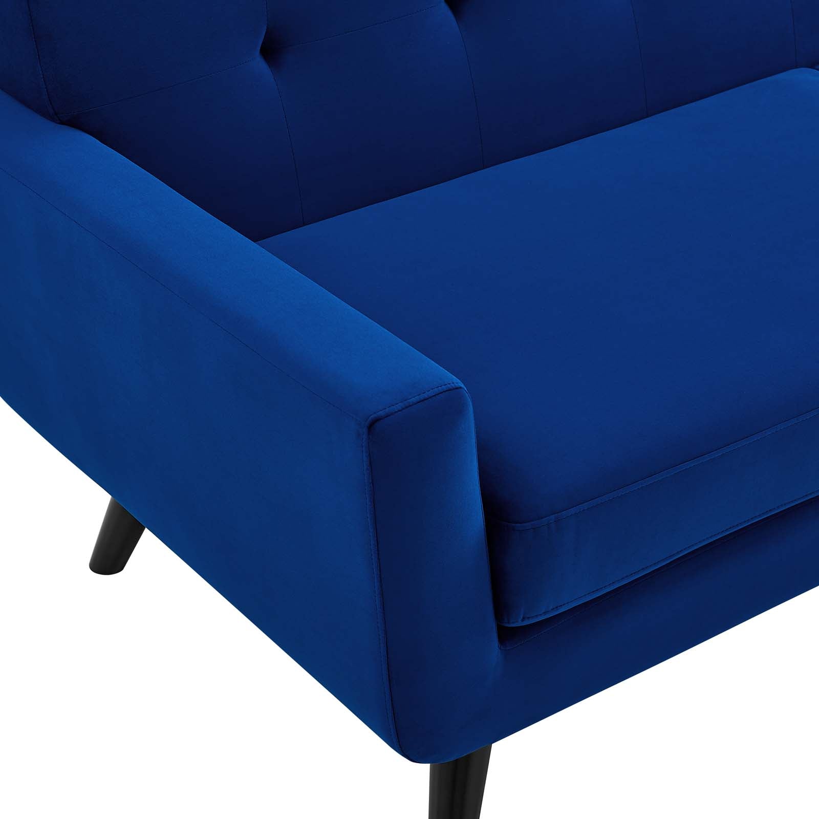 Modway Sofas & Couches - Engage Performance Velvet Sofa Navy