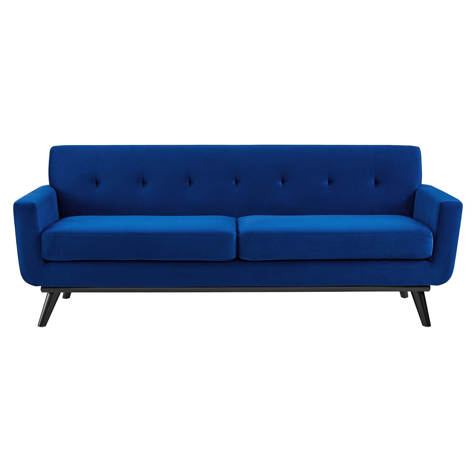 Modway Sofas & Couches - Engage Performance Velvet Sofa Navy