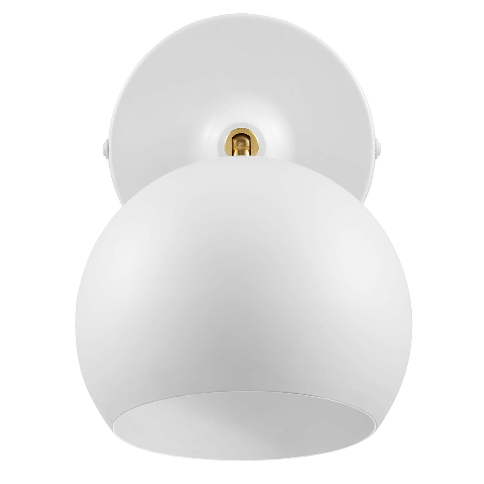 Modway Ceiling Lights - Chalice 4" Swing-Arm Metal Wall Sconce White