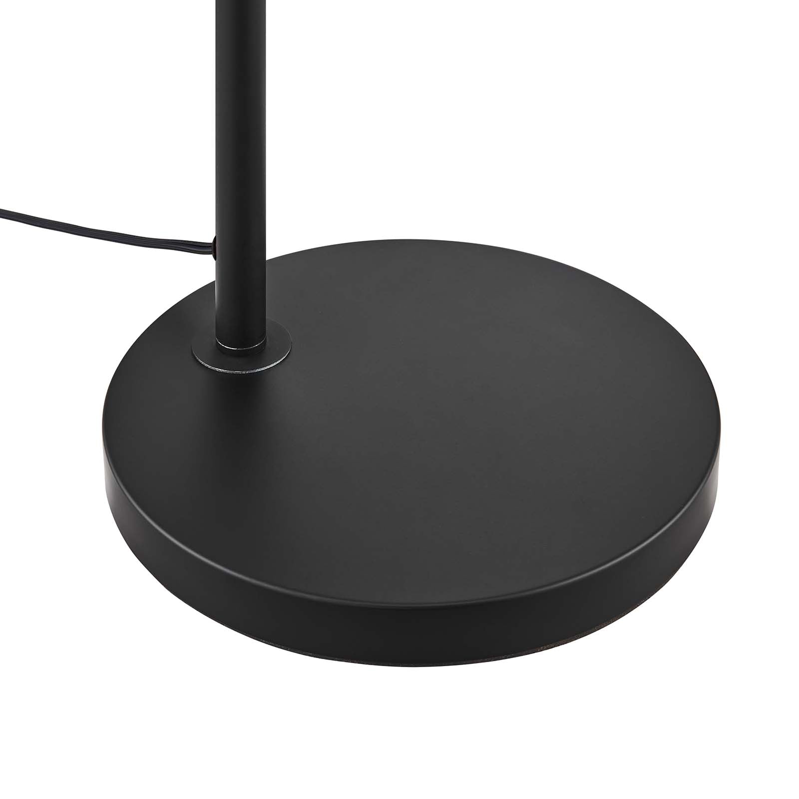 Modway Floor Lamps - Element Transparent Glass Glass And Metal Floor Lamp Black