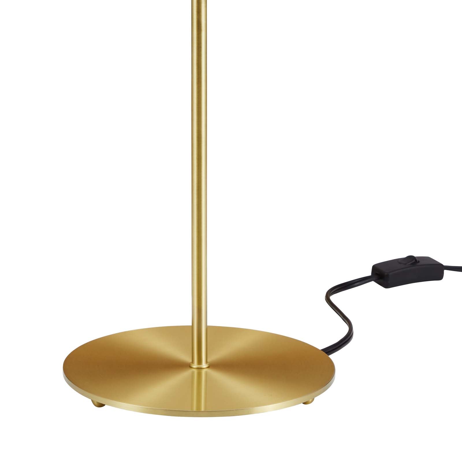 Modway Table Lamps - Ideal Metal Table Lamp Black Satin Brass