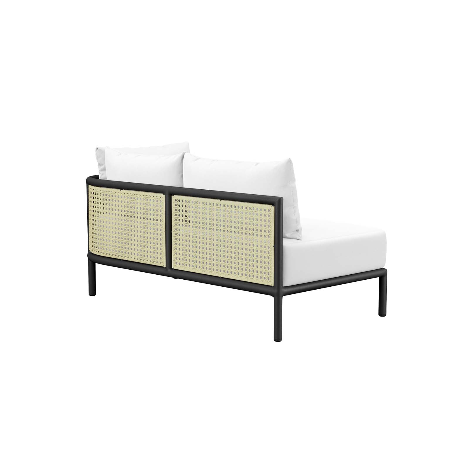 Modway Outdoor Sofas - Hanalei Outdoor Patio 3-Piece Sectional Ivory White