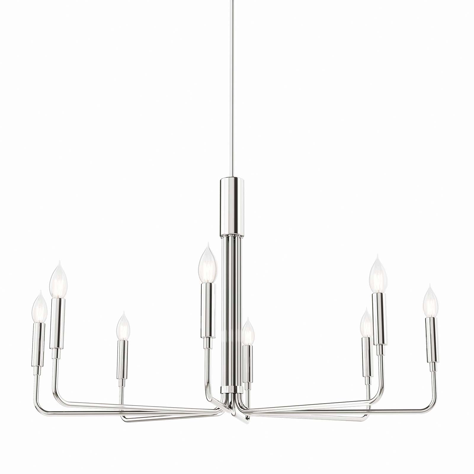 Modway Ceiling Lights - Rekindle 8-Light Chandelier Polished Nickel