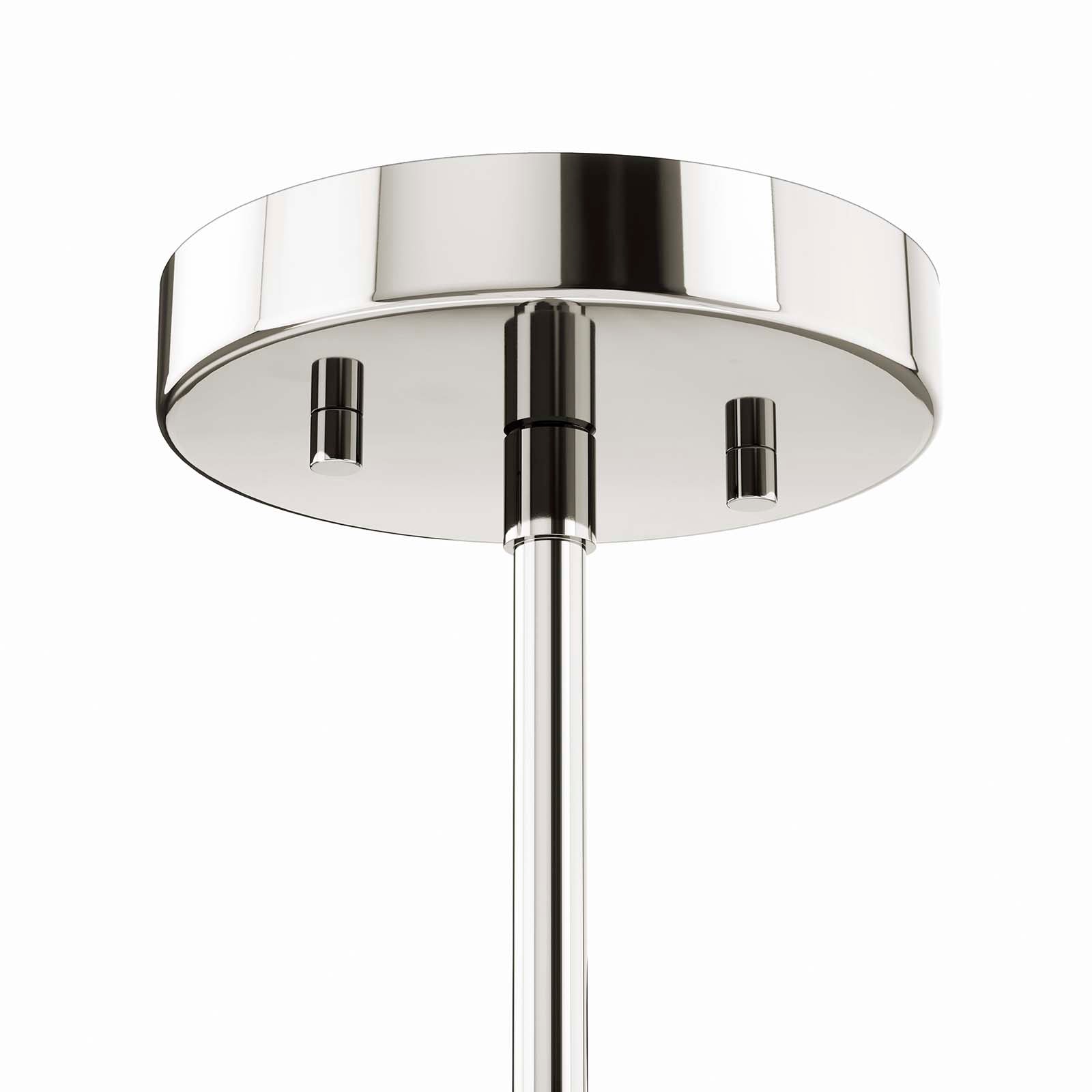 Modway Ceiling Lights - Rekindle 8-Light Chandelier Polished Nickel