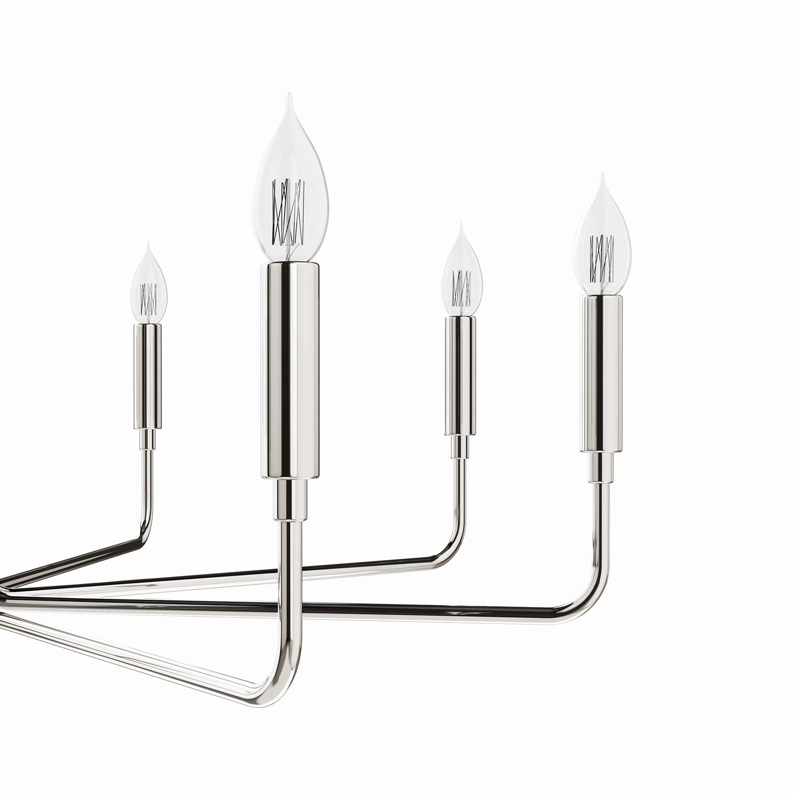 Modway Ceiling Lights - Rekindle 8-Light Chandelier Polished Nickel