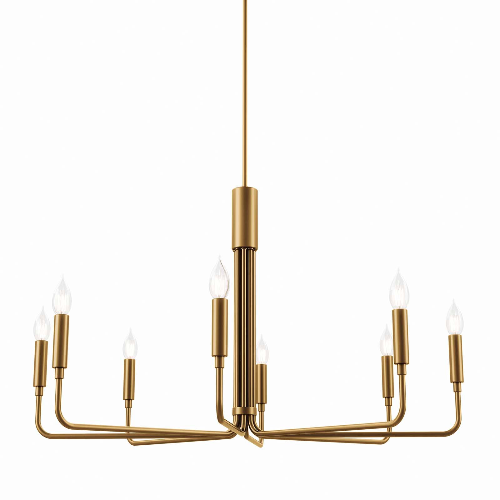 Modway Ceiling Lights - Rekindle 8-Light Chandelier Satin Brass