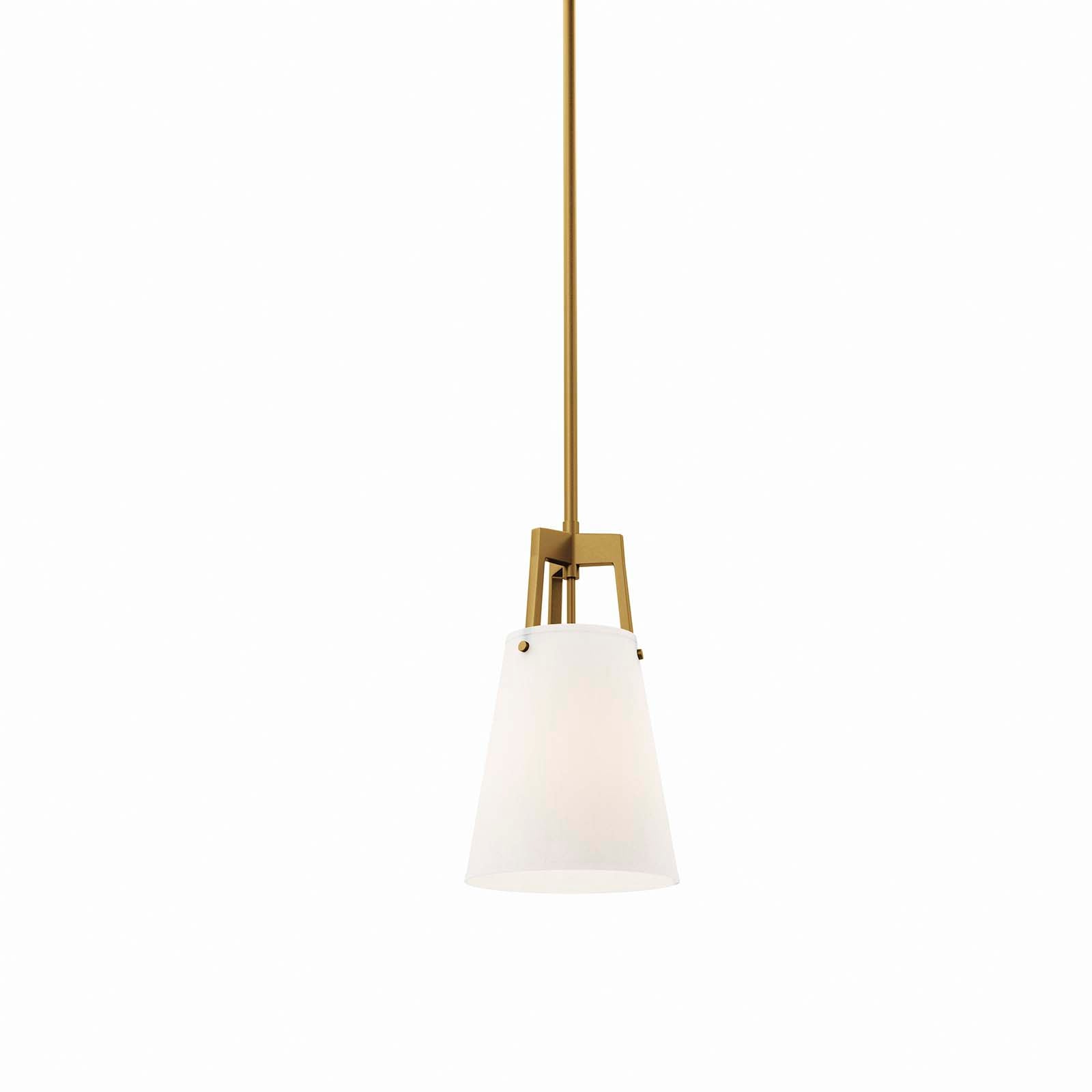 Modway Ceiling Lights - Aspire Pendant Light White Satin Brass