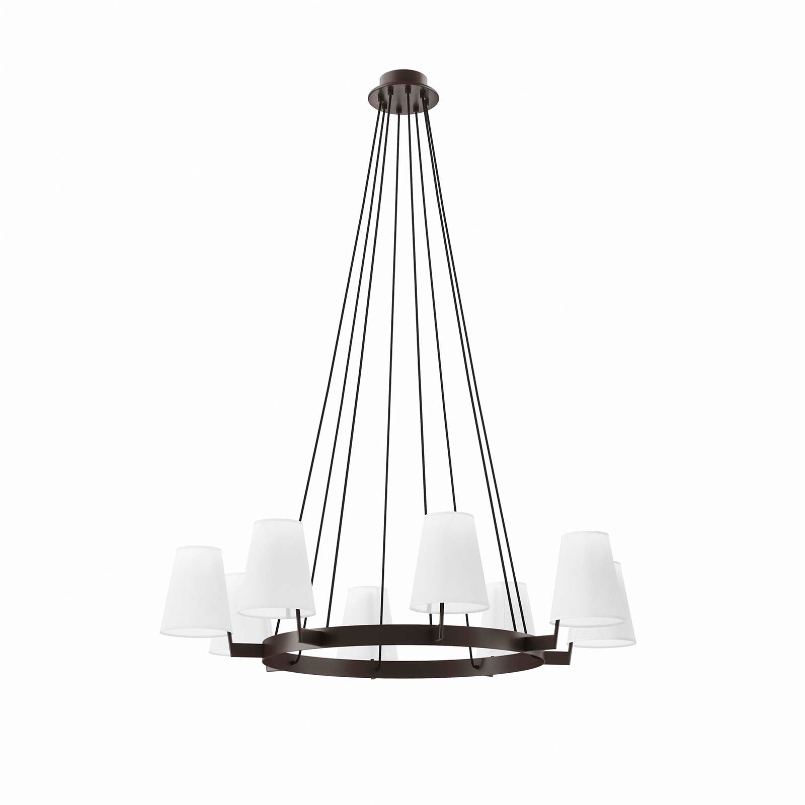 Modway Ceiling Lamps - Surround-8-Light-Chandelier-White-Bronze