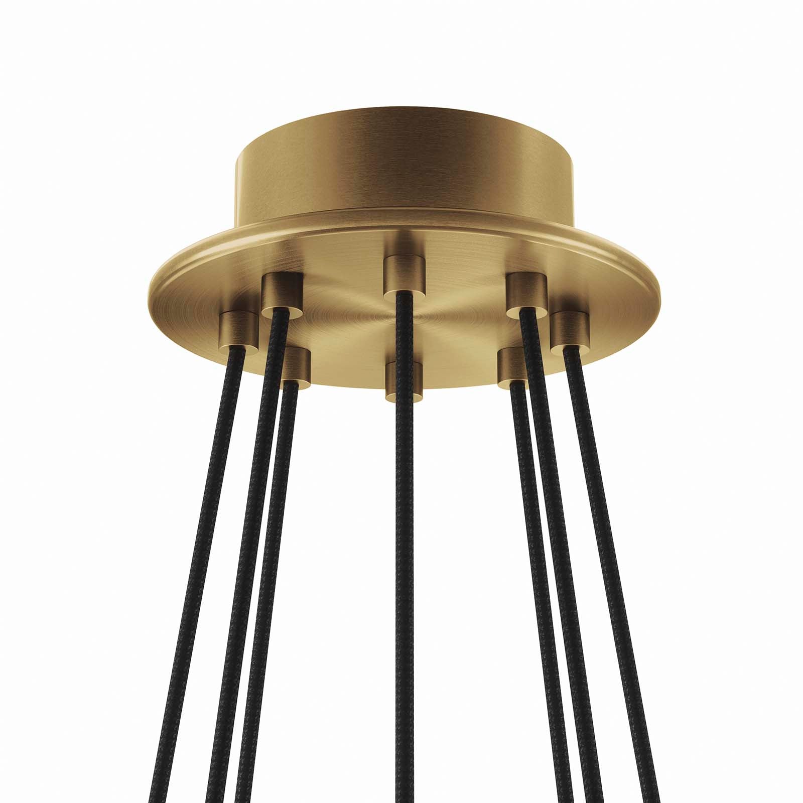 Modway Ceiling Lights - Surround 8-Light Chandelier White Satin Brass