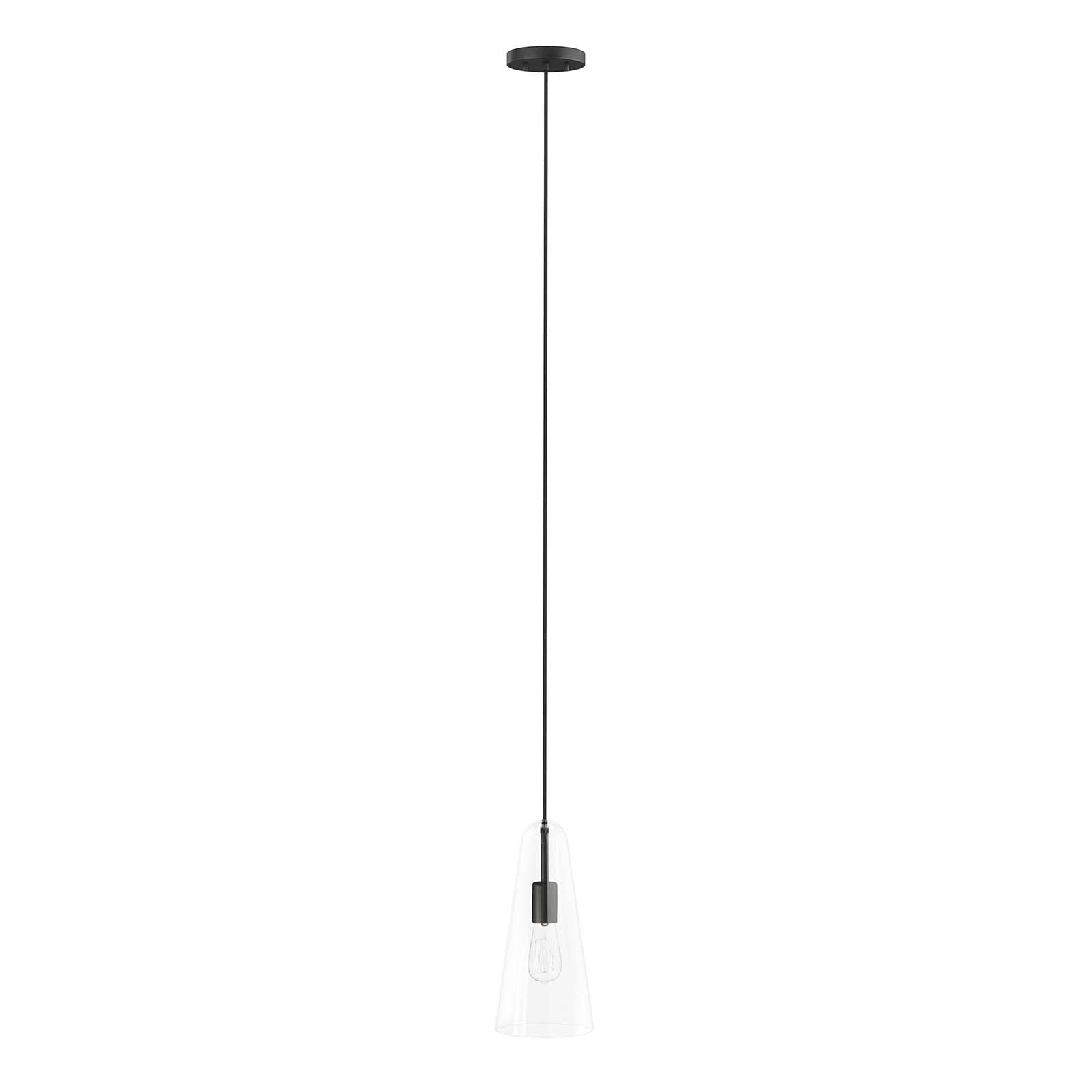 Modway Ceiling Lights - Beacon 1-Light Pendant Light Clear Black