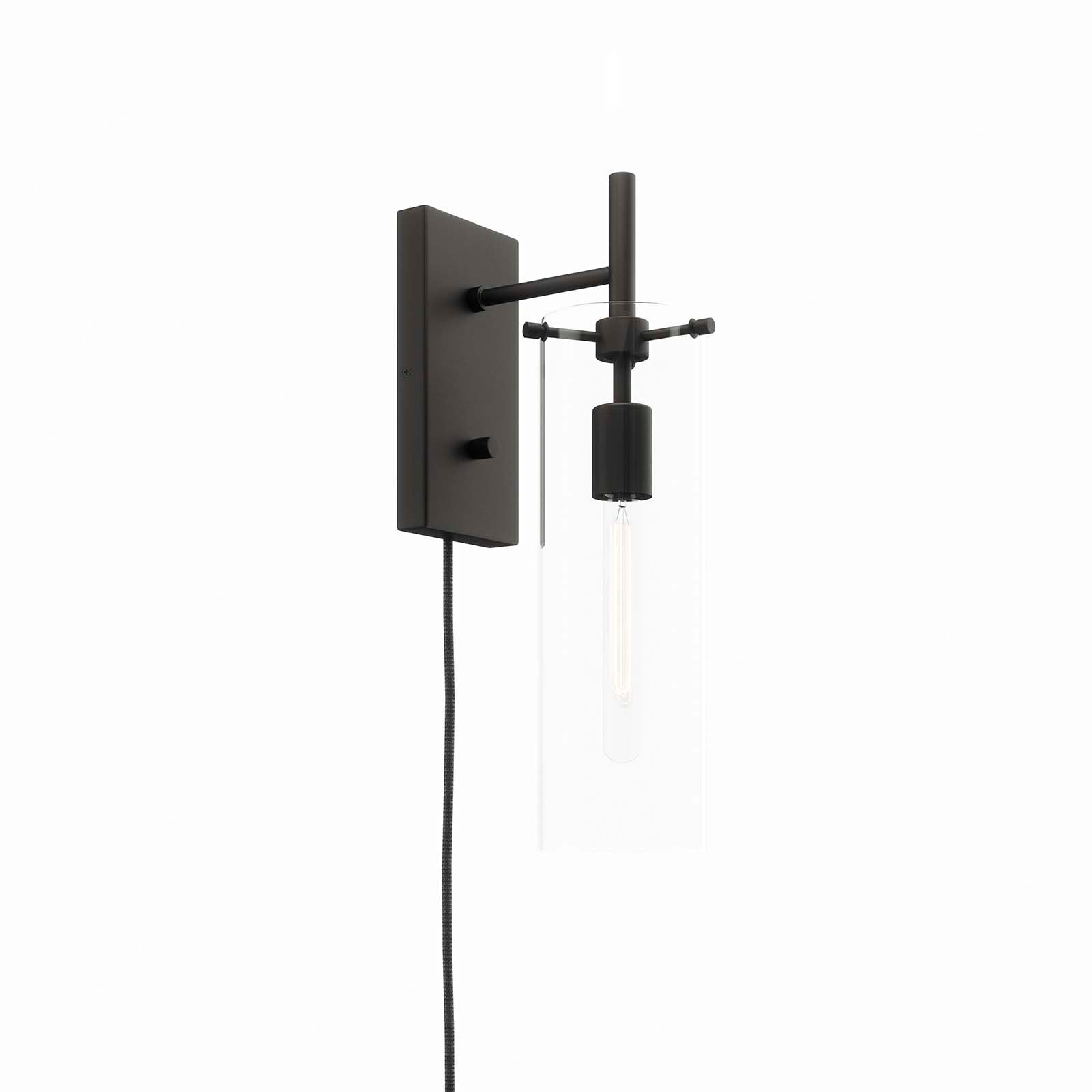 Modway Wall Sconces - Skylark-Wall-Sconce-Clear-Black