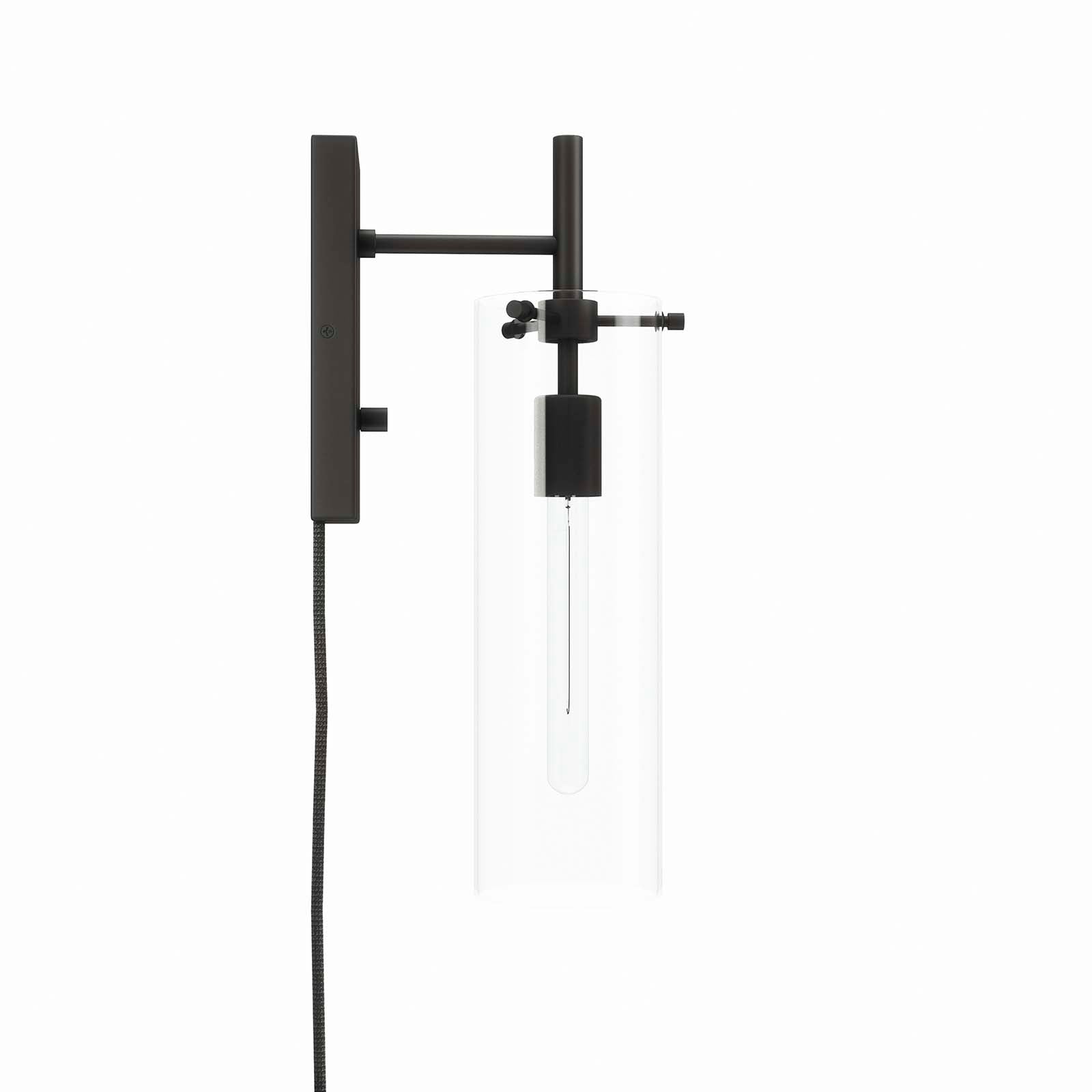Modway Wall Sconces - Skylark-Wall-Sconce-Clear-Black
