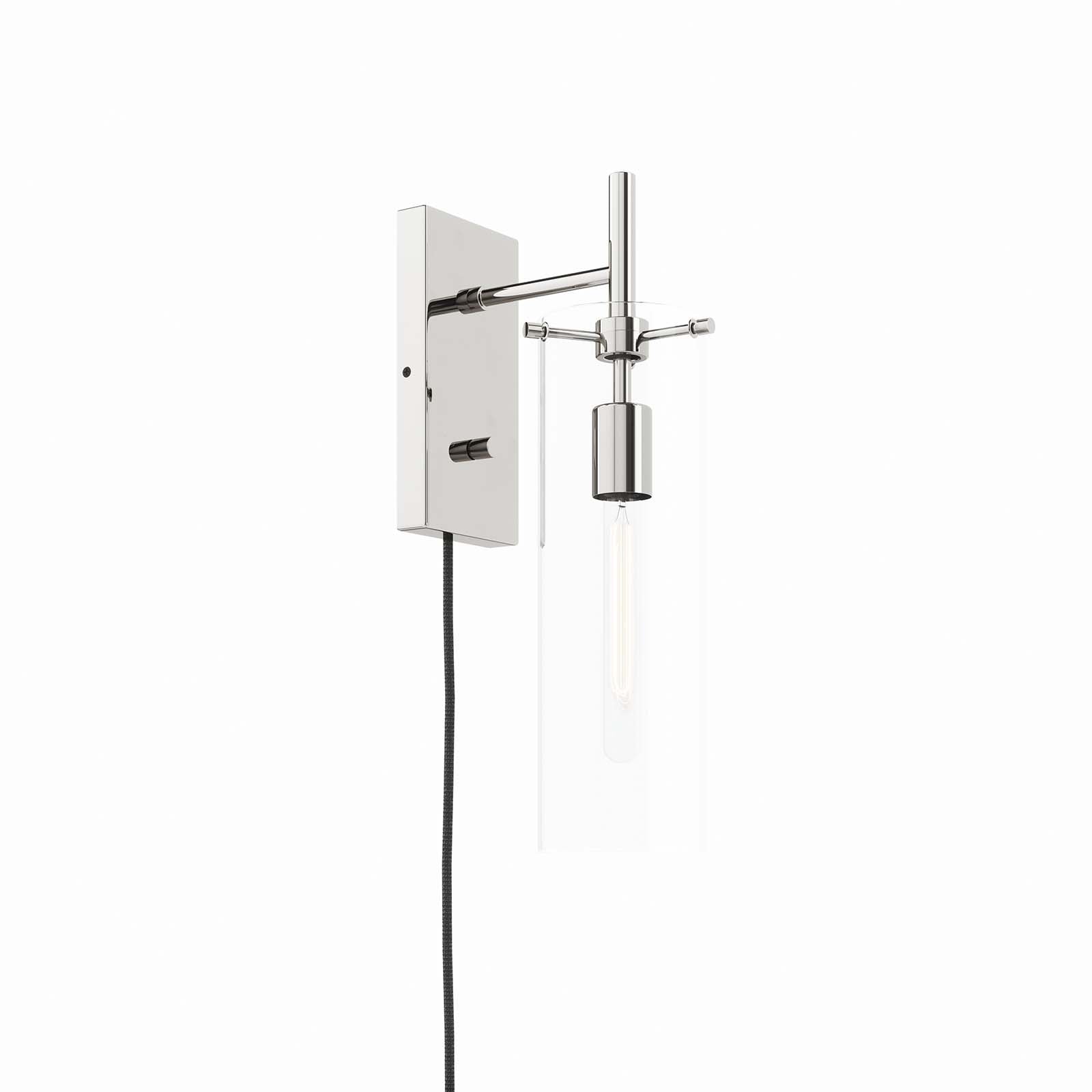 Modway Wall Sconces - Skylark-Wall-Sconce-Clear-Polished-Nickel
