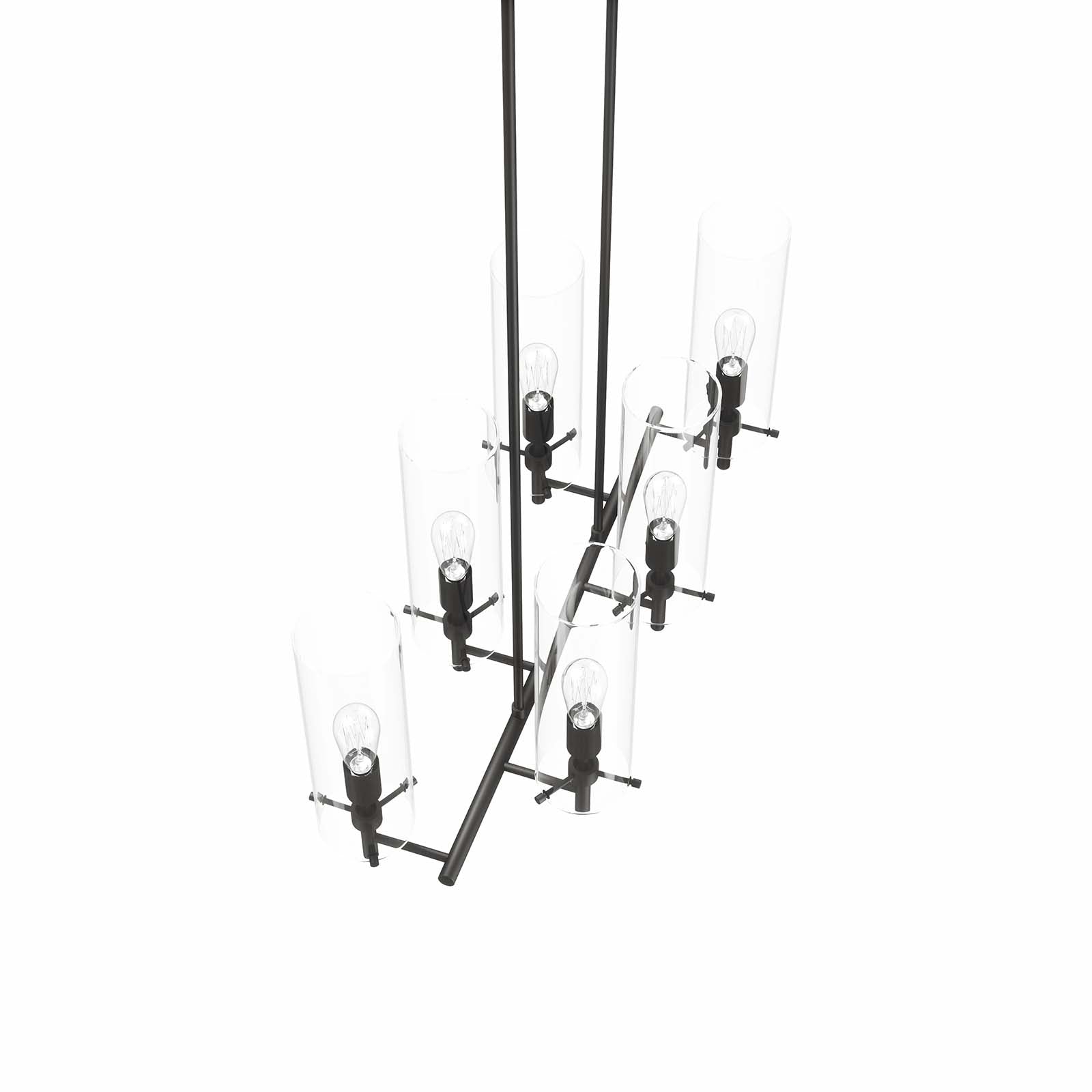 Modway Ceiling Lights - Skylark 6-Light Chandelier Clear Black