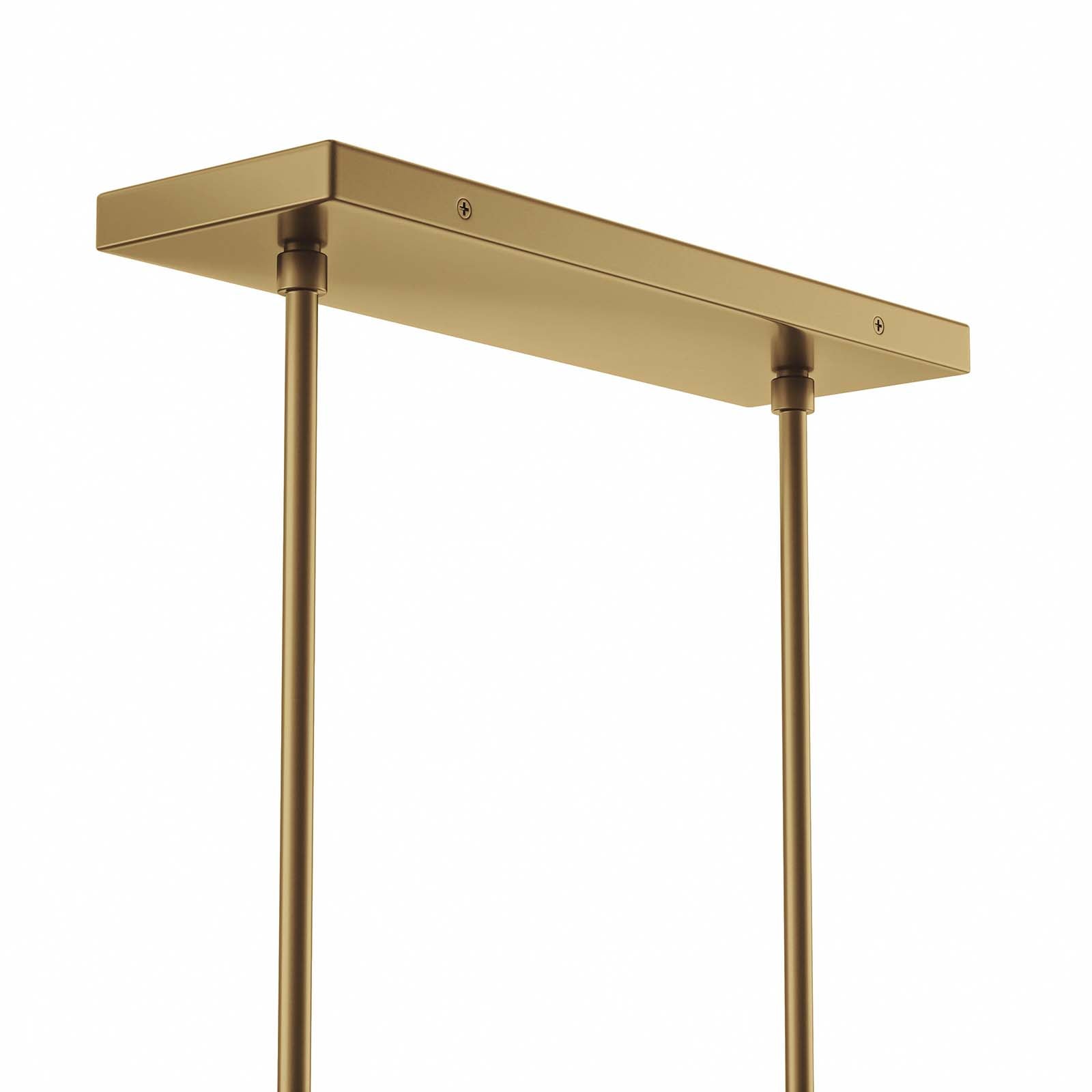 Modway Ceiling Lights - Skylark 6-Light Chandelier Clear Satin Brass
