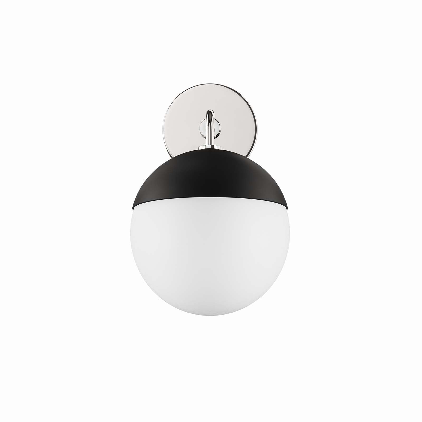 Modway Wall Sconces - Stellar-1-Light-Wall-Sconce-Opal-Polished-Nickel