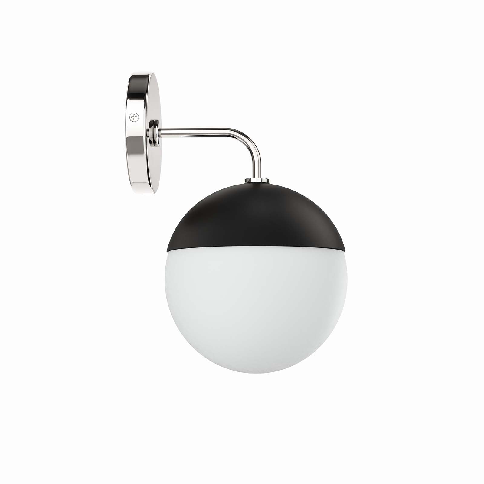 Modway Wall Sconces - Stellar-1-Light-Wall-Sconce-Opal-Polished-Nickel