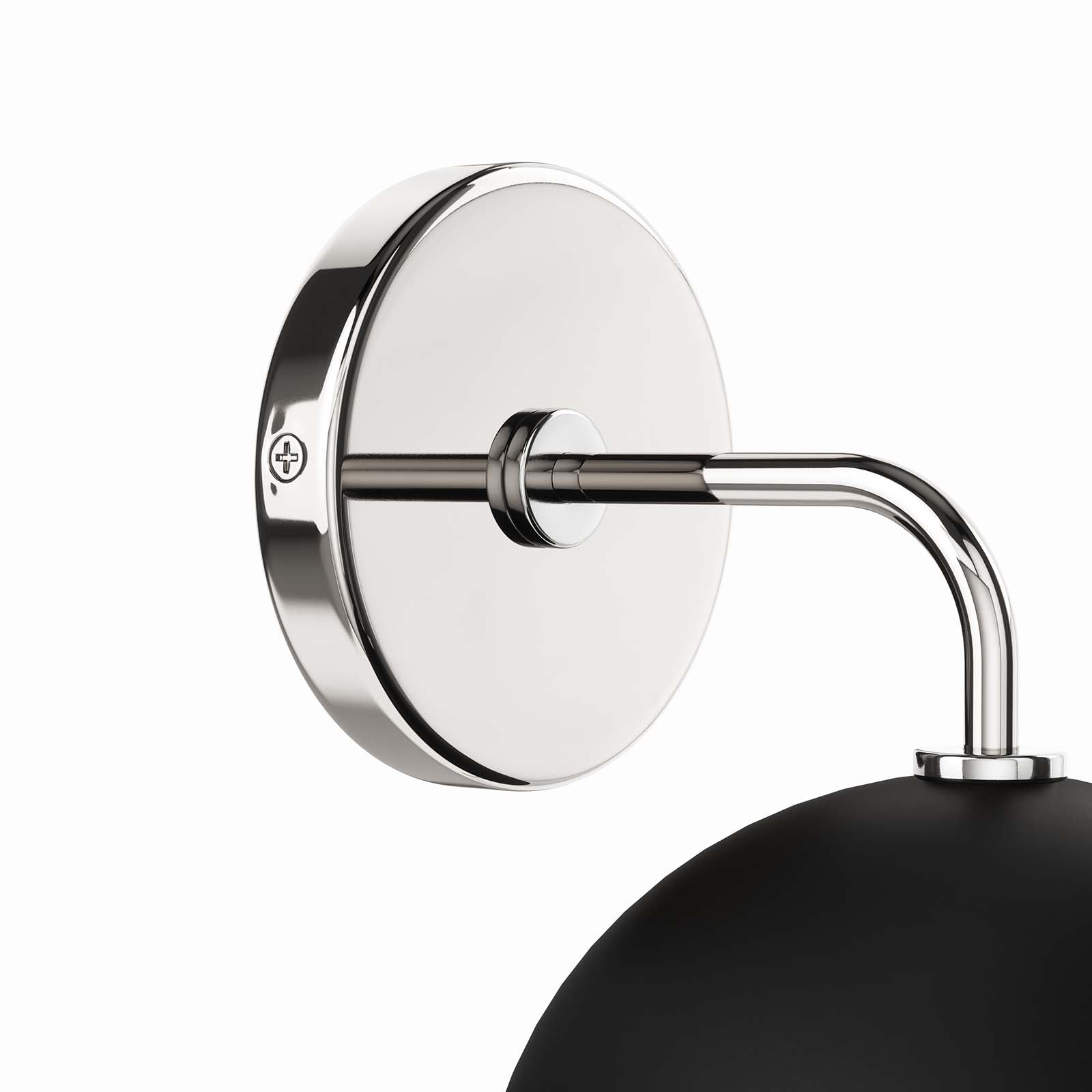 Modway Wall Sconces - Stellar-1-Light-Wall-Sconce-Opal-Polished-Nickel