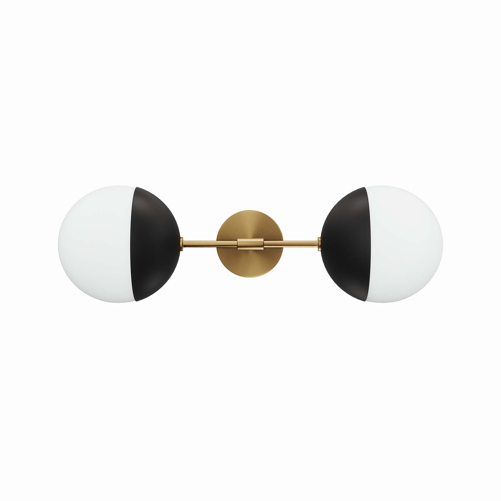 Modway Wall Sconces - Stellar 2-Light Wall Sconce Opal Satin Brass