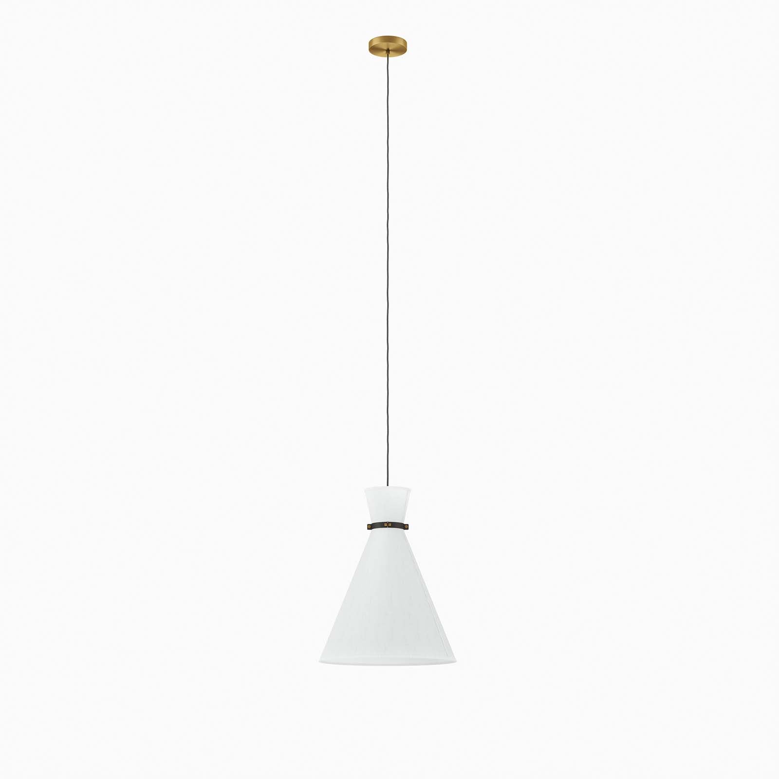 Modway Ceiling Lights - Starlight 1-Light Pendant Light White Satin Brass