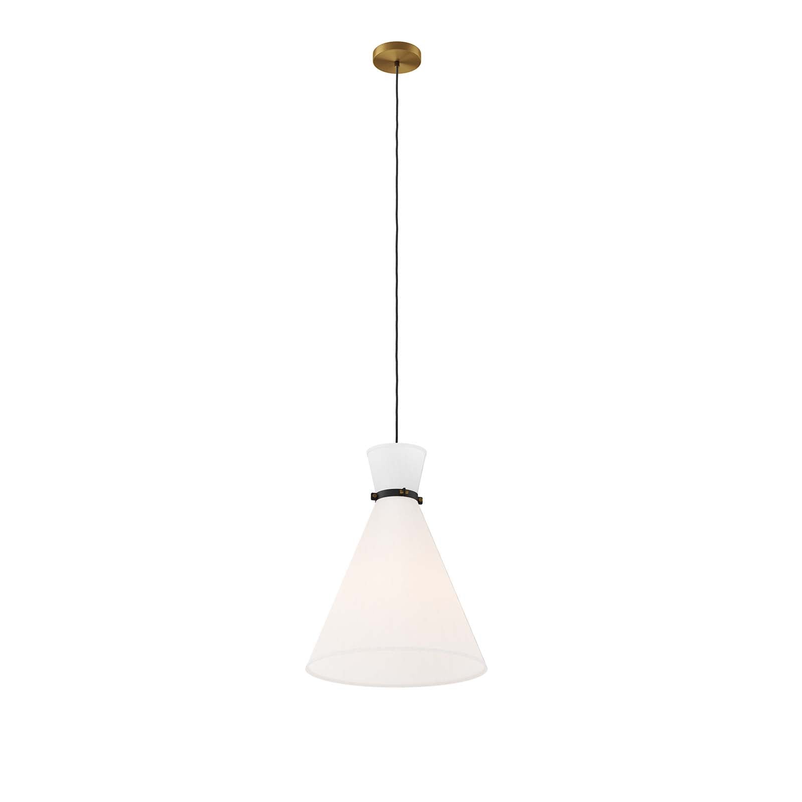 Modway Ceiling Lights - Starlight 1-Light Pendant Light White Satin Brass
