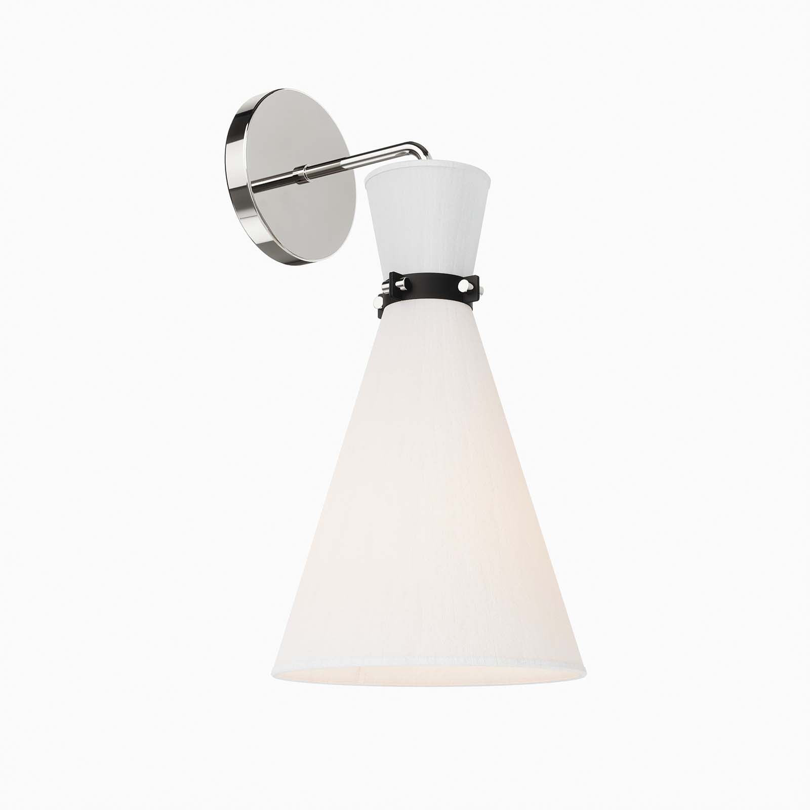 Modway Wall Sconces - Starlight 1-Light Wall Sconce White Polished Nickel