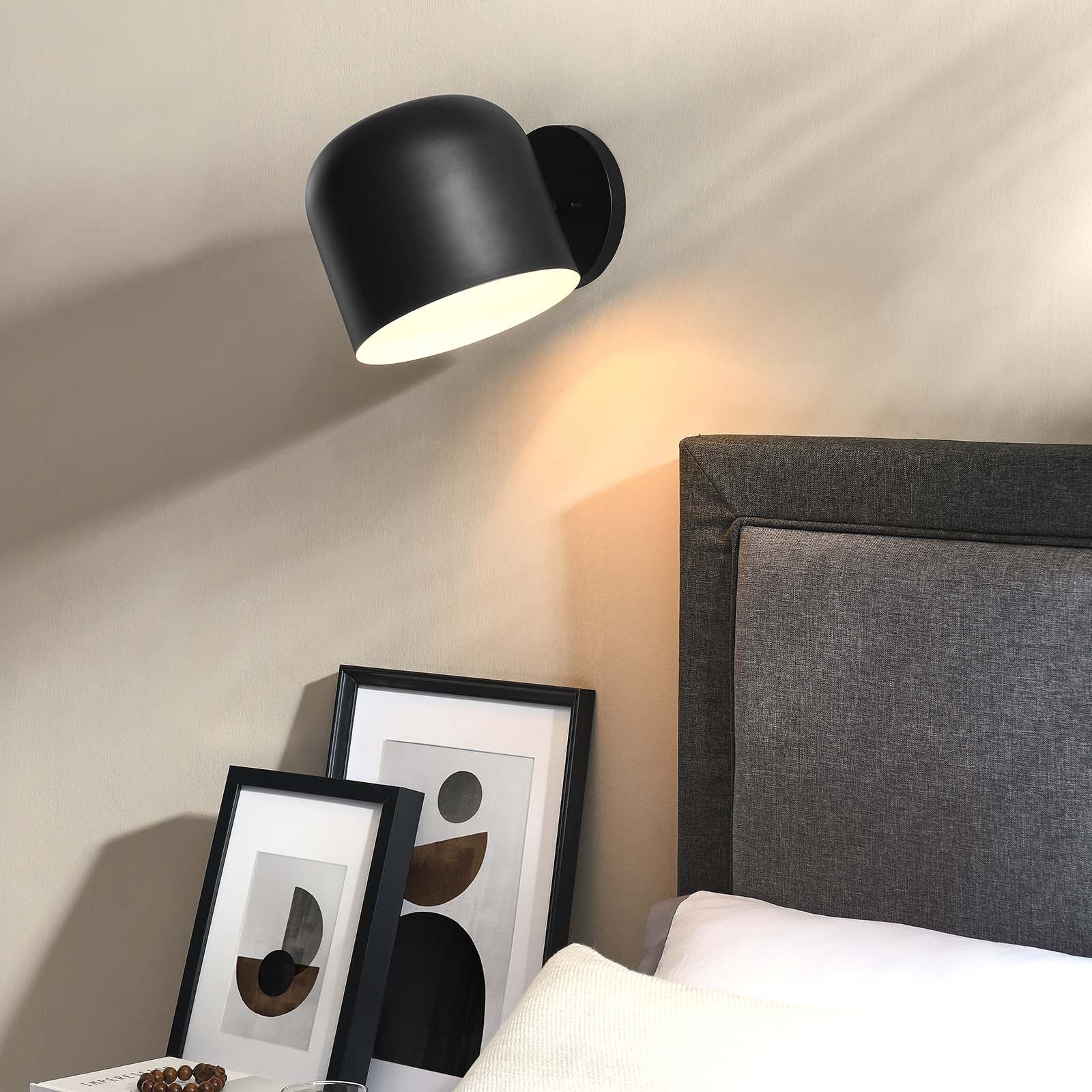 Modway Wall Sconces - Avenue 1-Light Wall Sconce Black