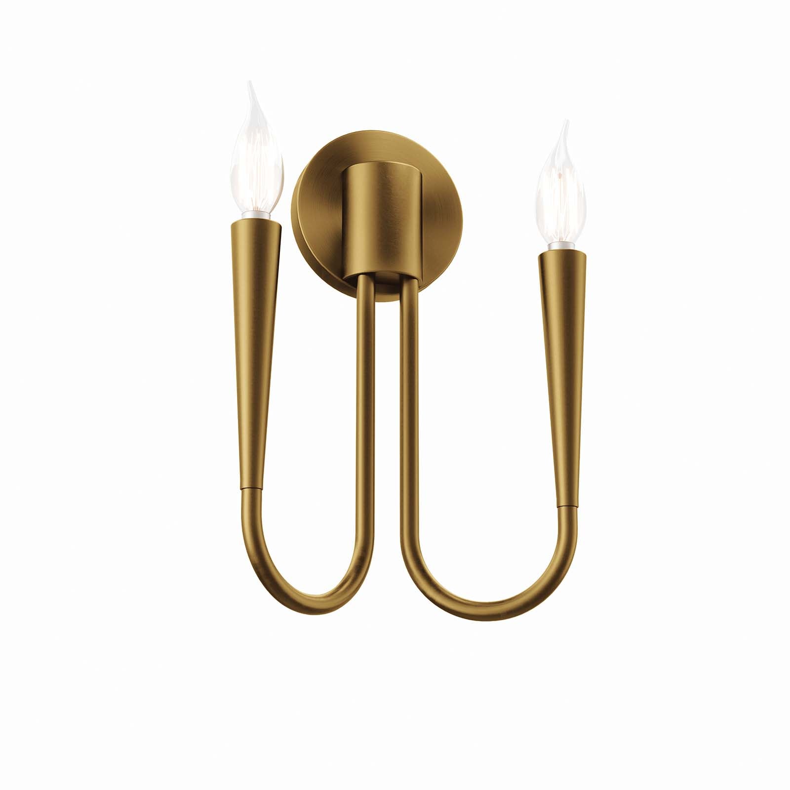 Modway Wall Sconces - Penrose 2-Light Wall Sconce Satin Brass