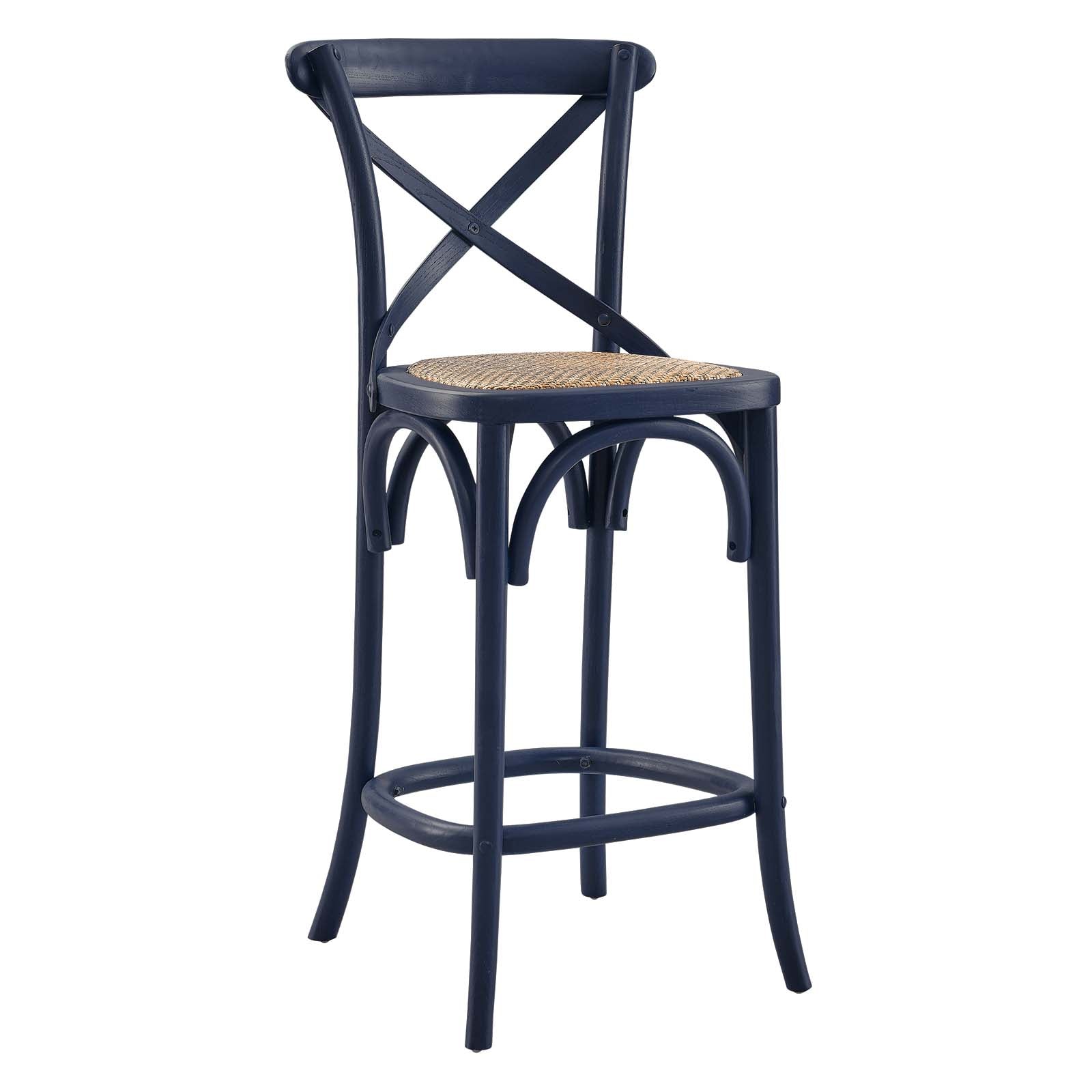 Modway Barstools - Gear-Counter-Stool-Midnight-Blue