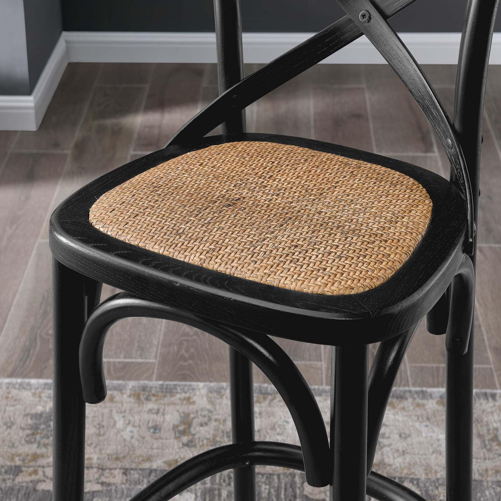 Modway Barstools - Gear Bar Stool Black EEI-5668-BLK