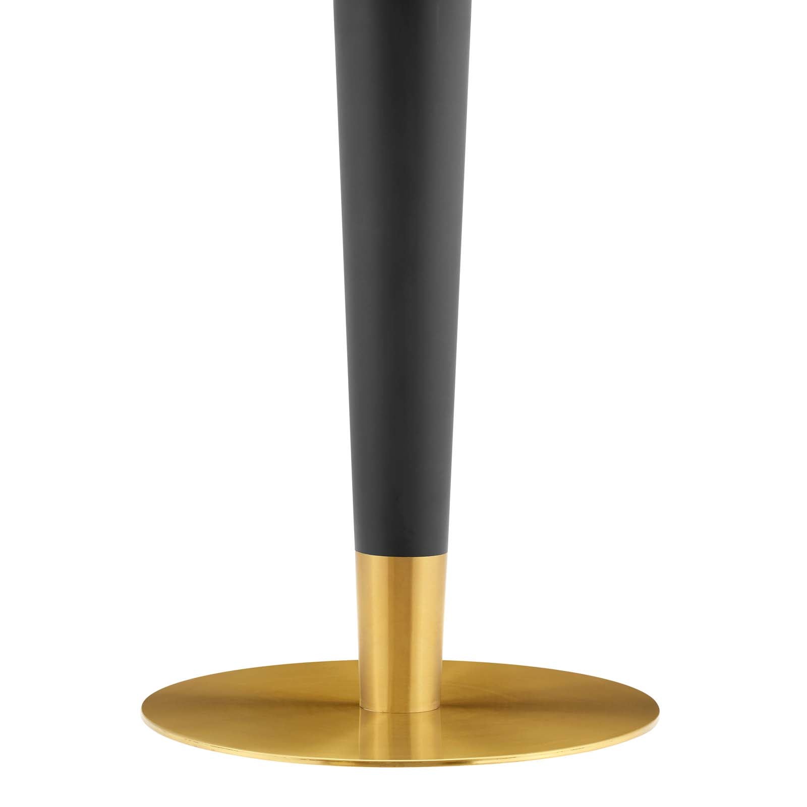 Modway Dining Tables - Zinque 36" Round Terrazzo Dining Table Gold White