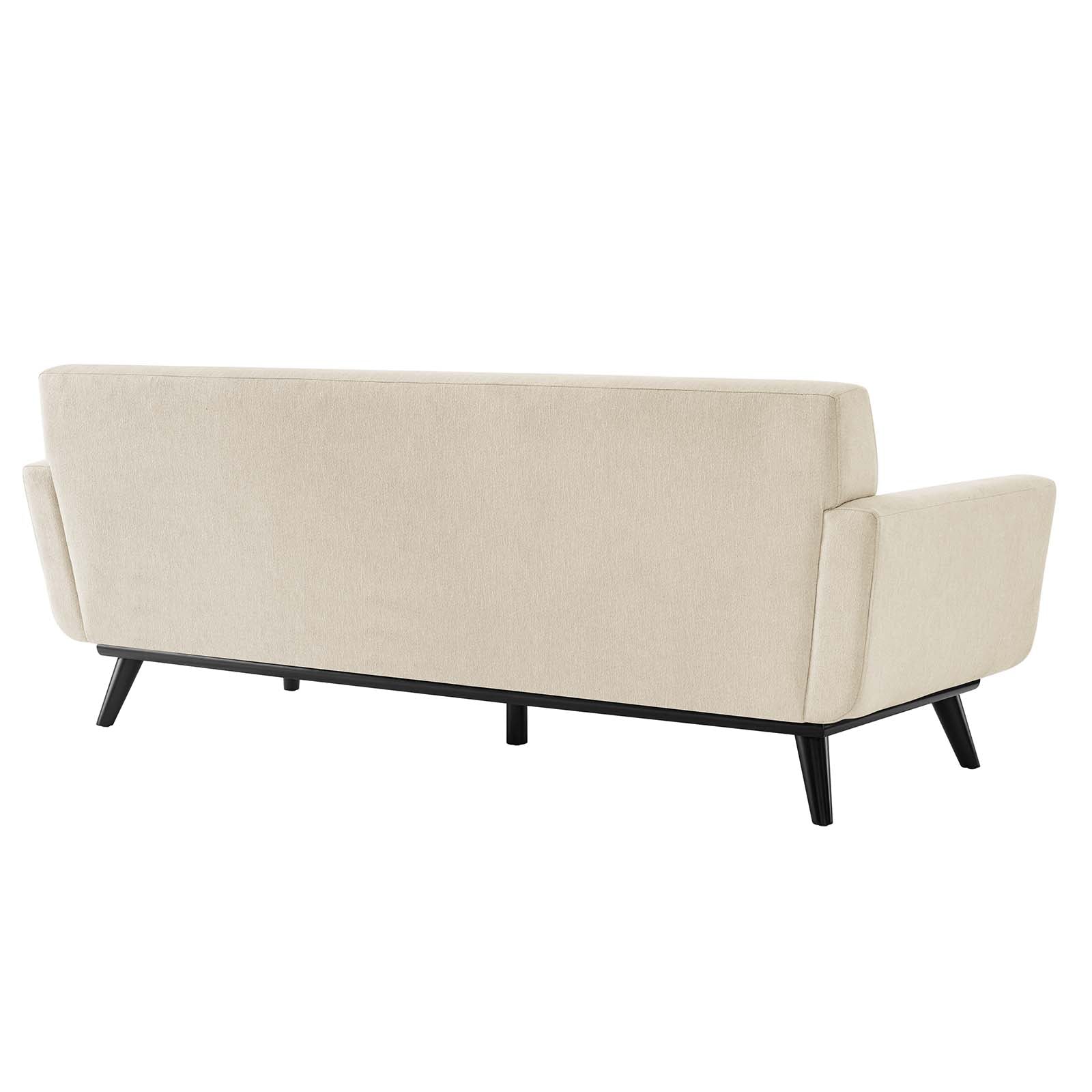Modway Sofas & Couches - Engage Herringbone Fabric Sofa Beige