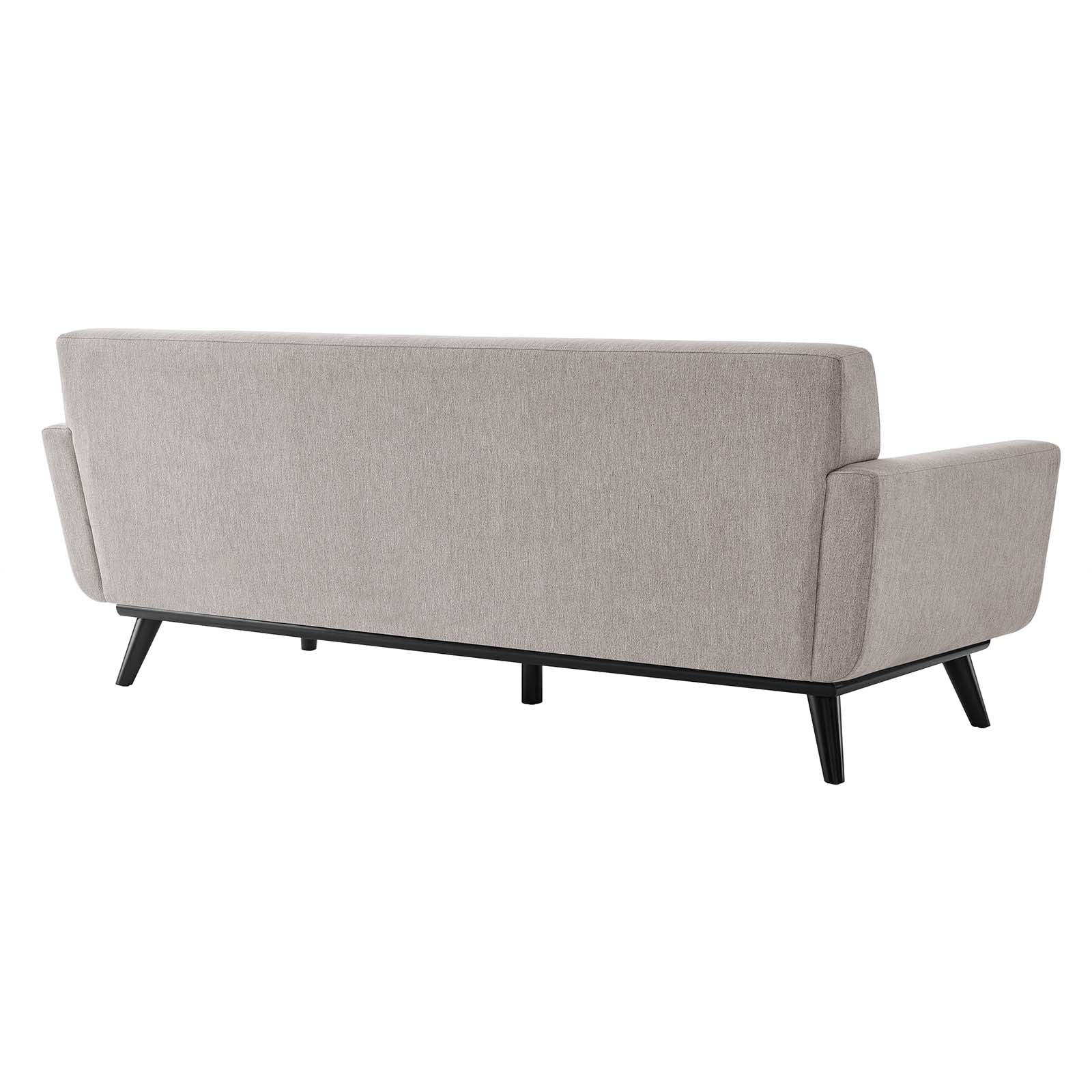 Modway Sofas & Couches - Engage Herringbone Fabric Sofa Light Gray