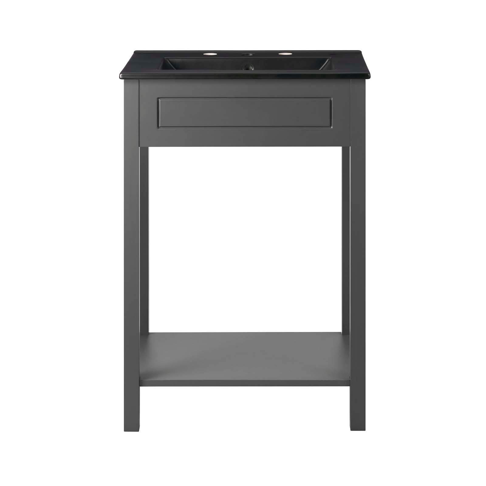 Modway Bathroom Vanity - Altura 24" Bathroom Vanity Gray Black