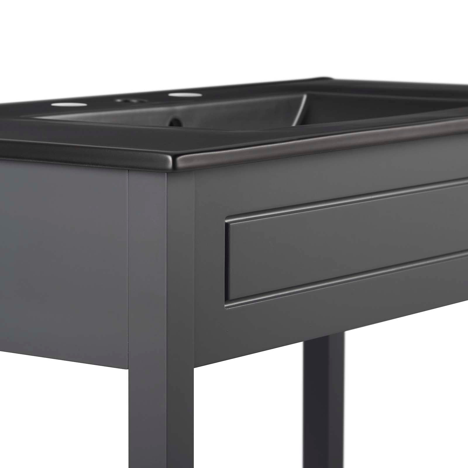 Modway Bathroom Vanity - Altura 24" Bathroom Vanity Gray Black