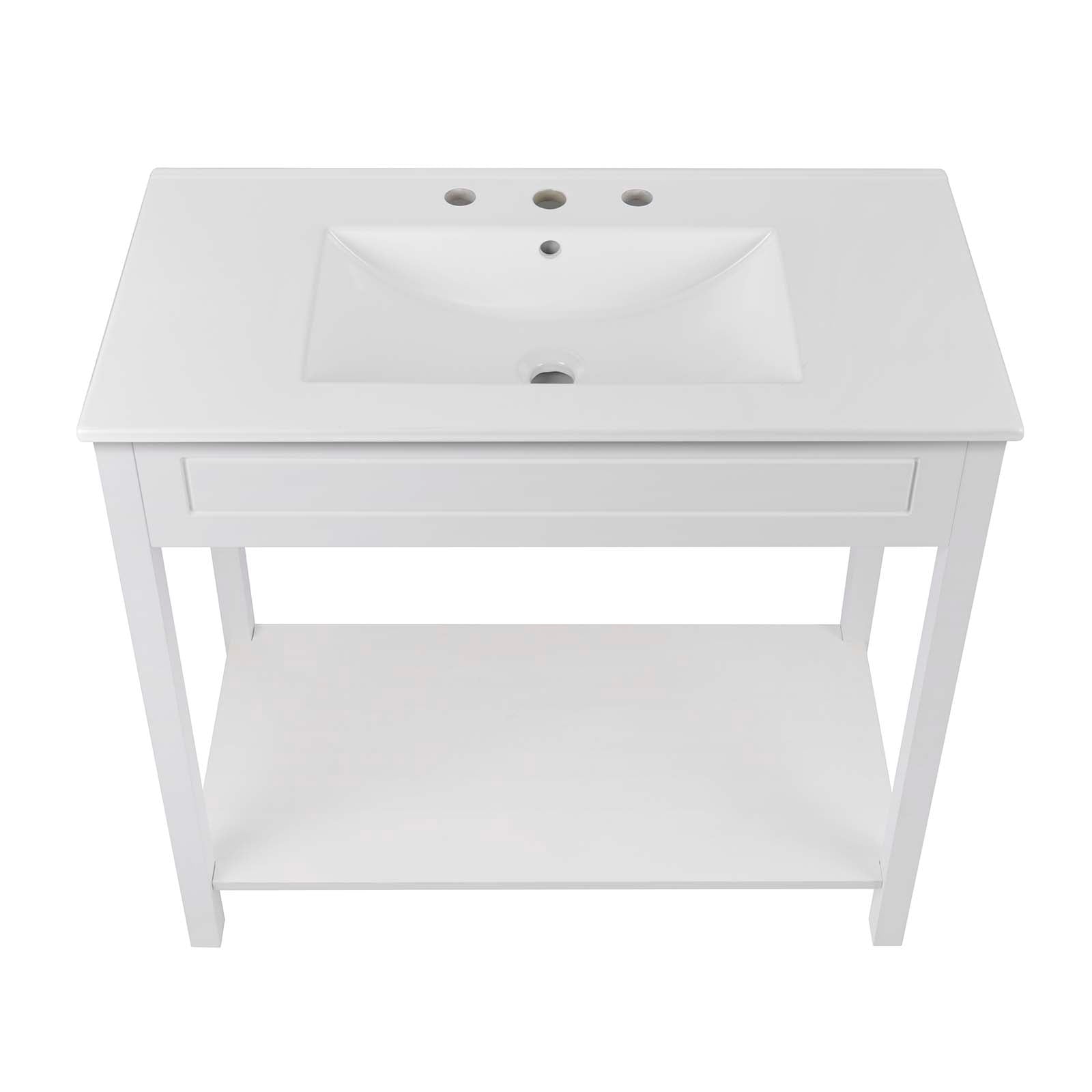 Modway Bathroom Vanity - Altura 36" Bathroom Vanity White