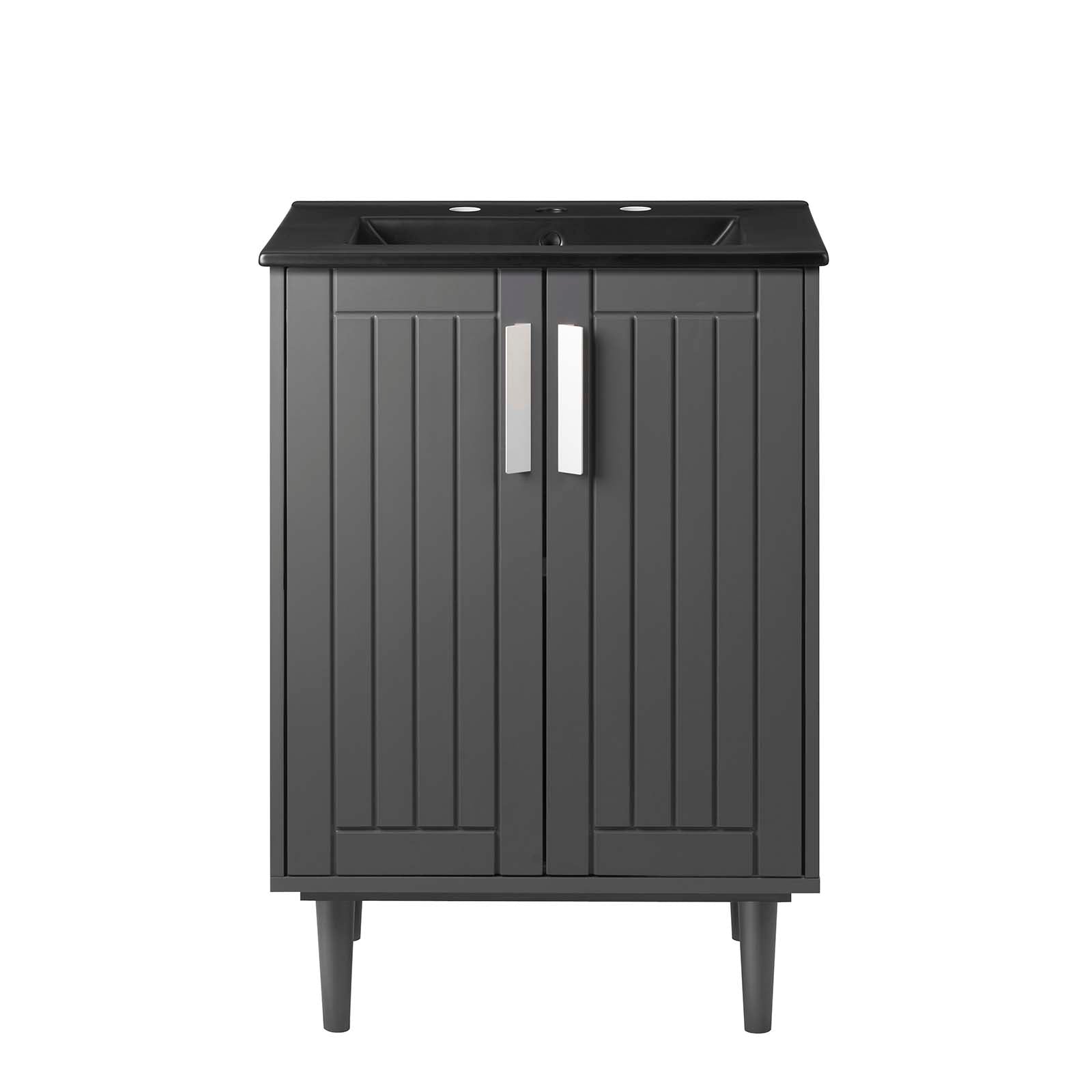 Modway Bathroom Vanity - Augusta 24" Bathroom Vanity Gray Black