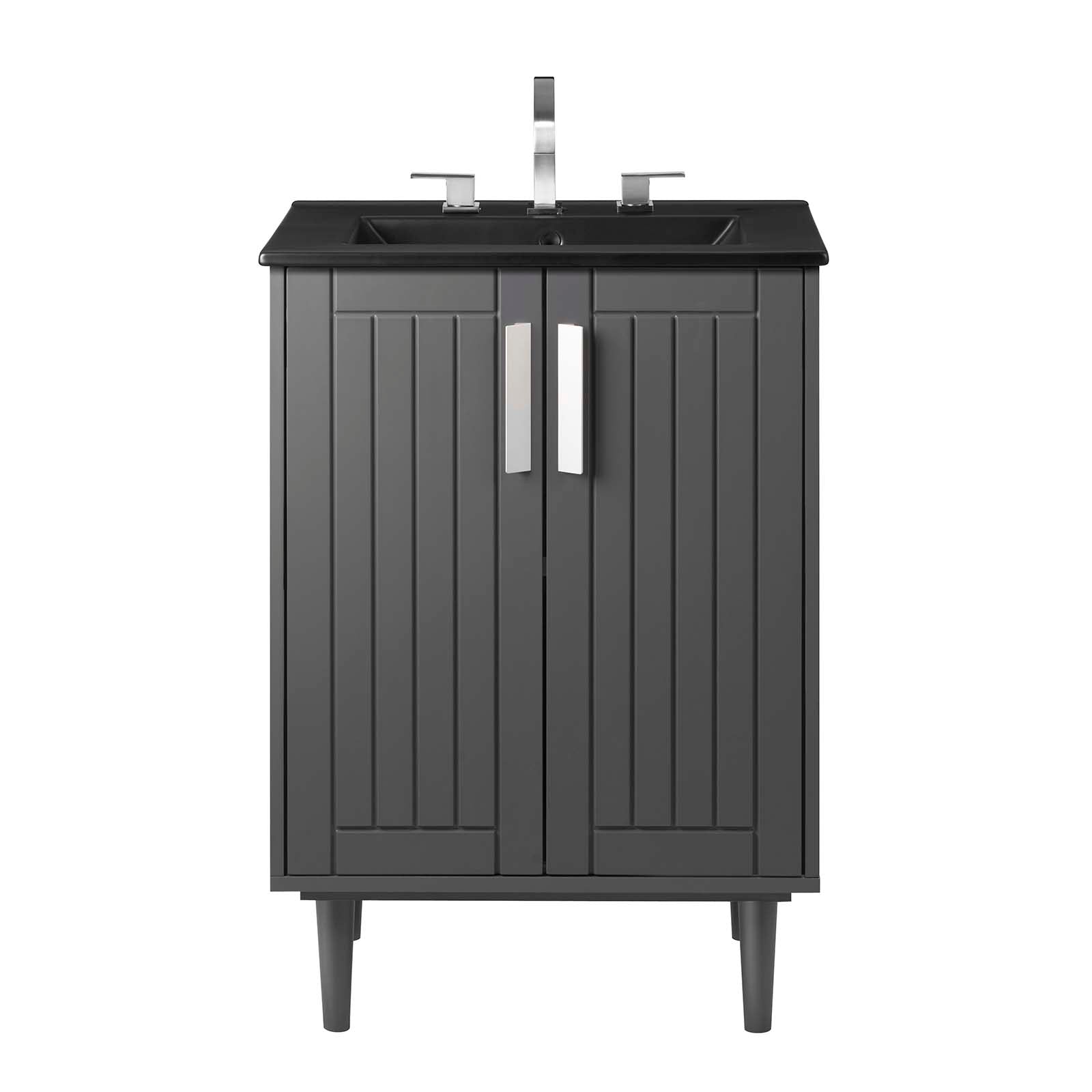 Modway Bathroom Vanity - Augusta 24" Bathroom Vanity Gray Black