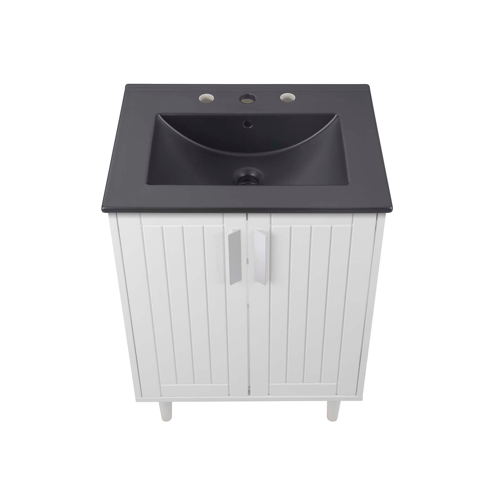 Modway Bathroom Vanity - Augusta 24" Bathroom Vanity White Black