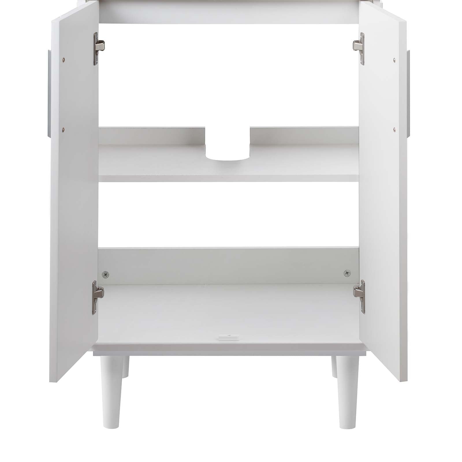 Modway Bathroom Vanity - Augusta 24" Bathroom Vanity White Black