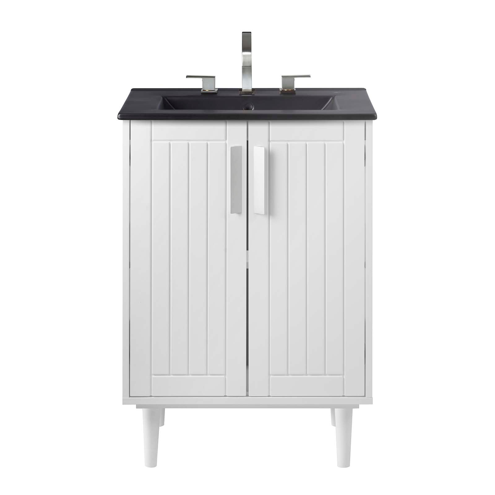 Modway Bathroom Vanity - Augusta 24" Bathroom Vanity White Black