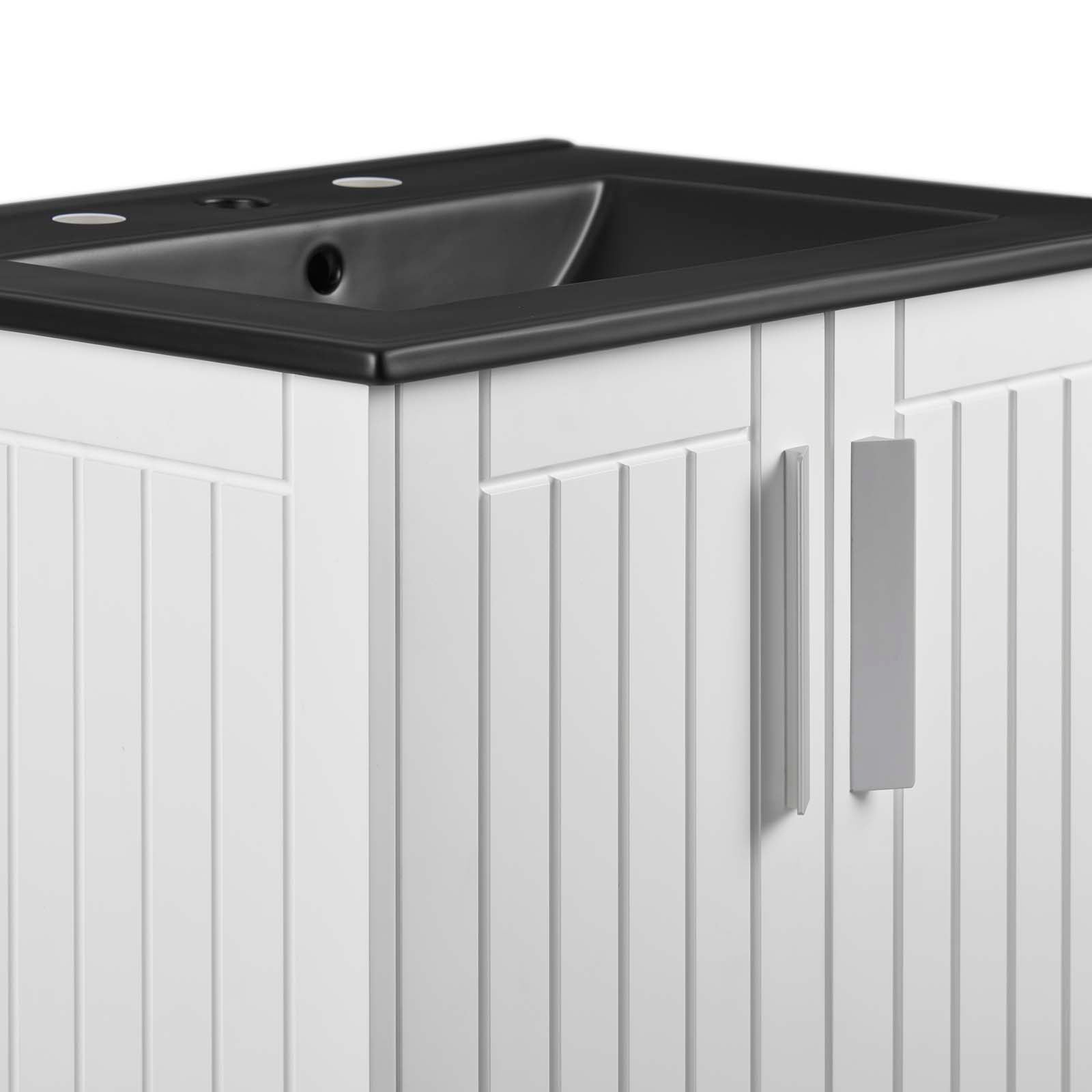 Modway Bathroom Vanity - Augusta 24" Bathroom Vanity White Black