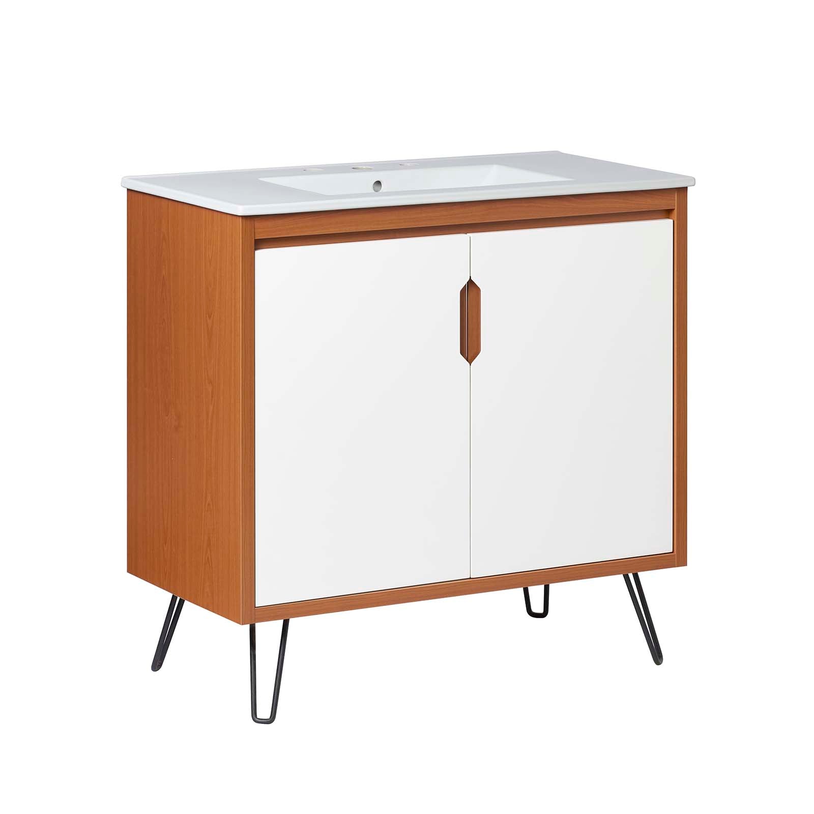 Modway Bathroom Vanity - Energize 36" Bathroom Vanity Cherry