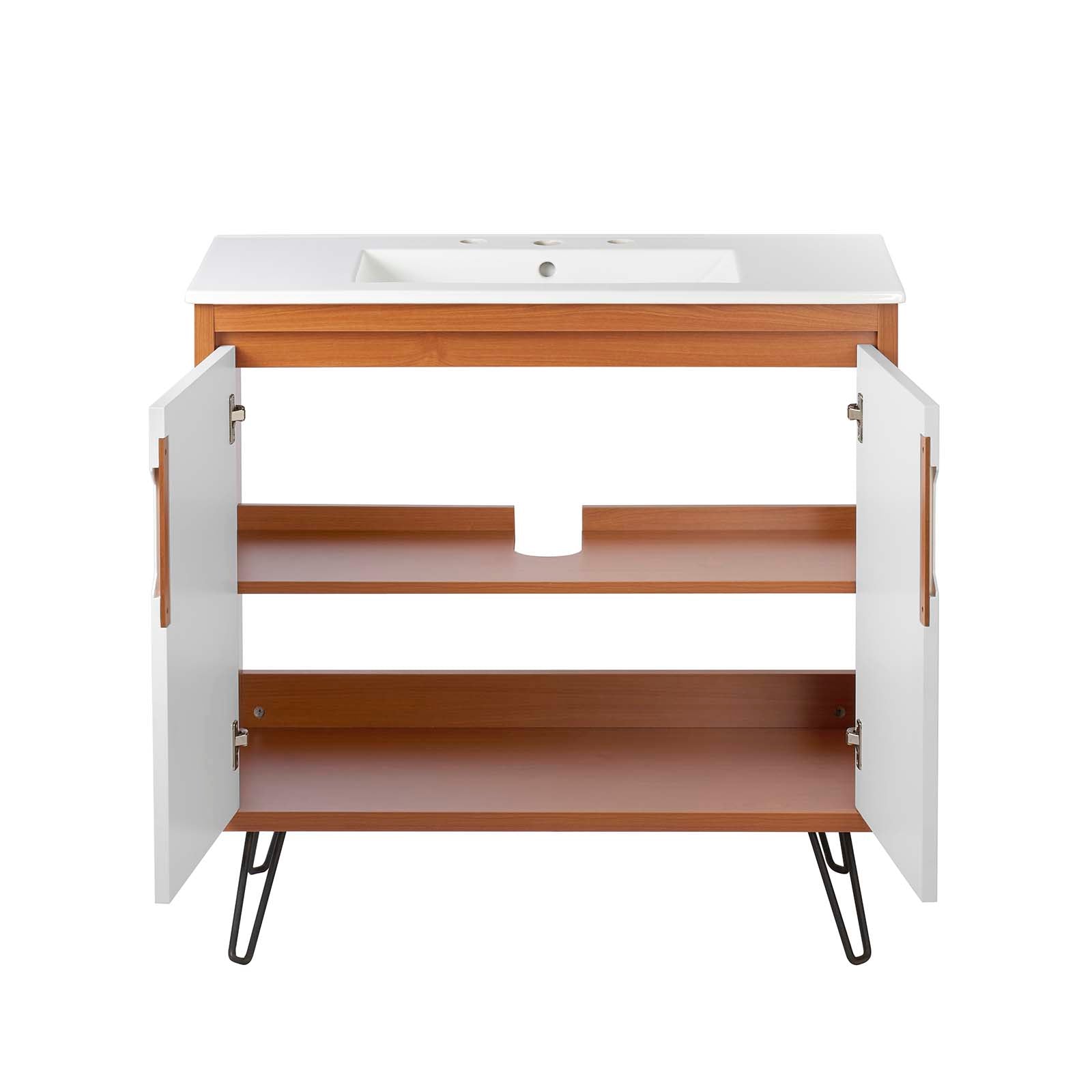 Modway Bathroom Vanity - Energize 36" Bathroom Vanity Cherry