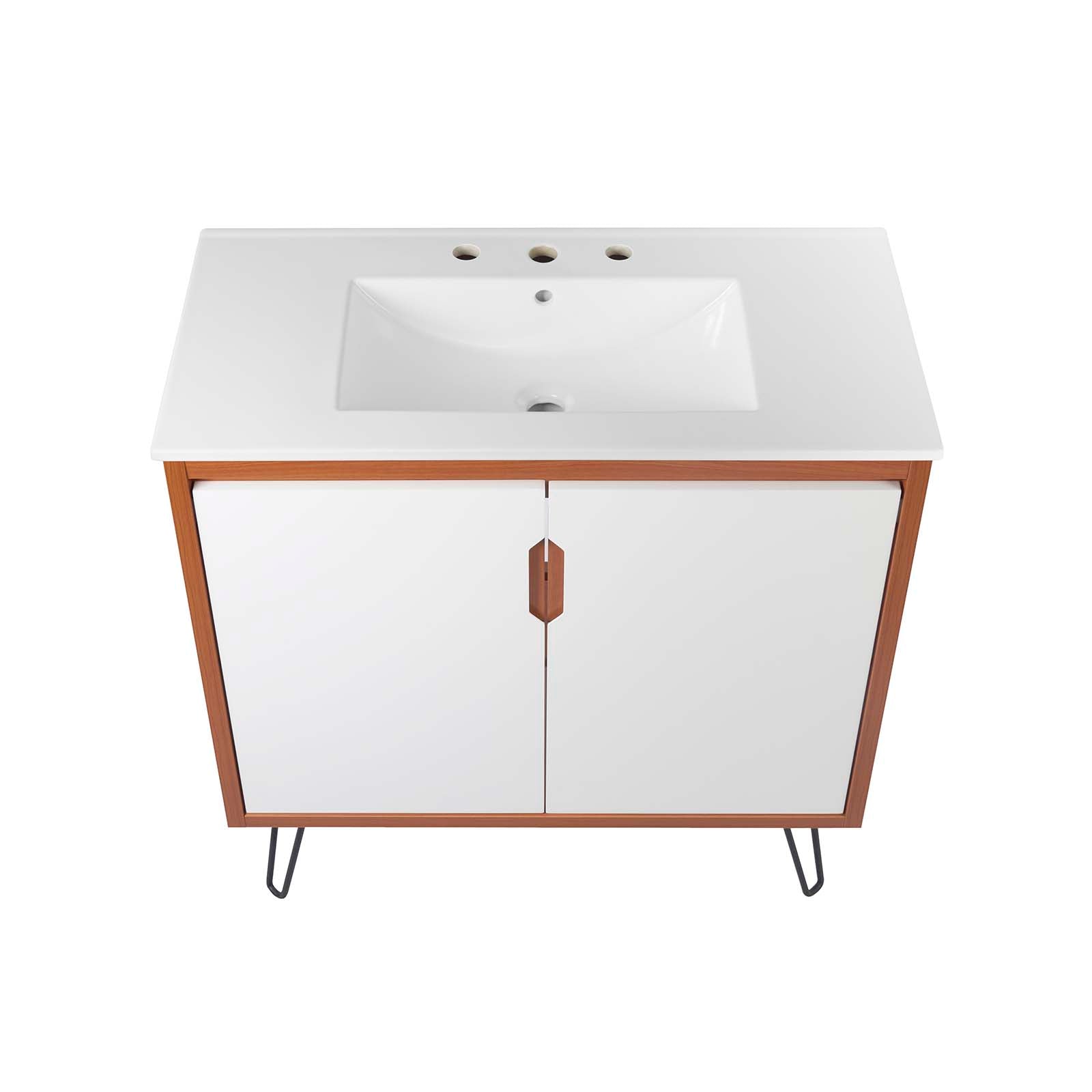 Modway Bathroom Vanity - Energize 36" Bathroom Vanity Cherry