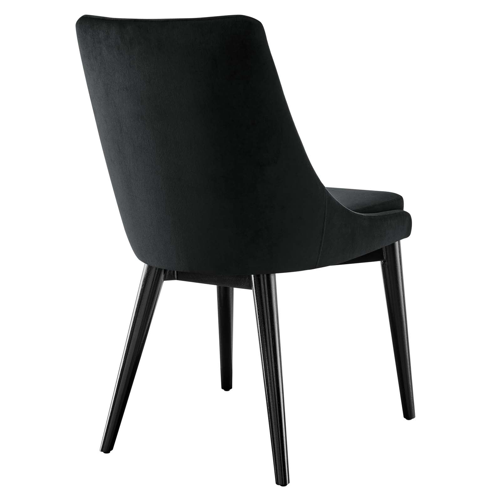 Modway Dining Chairs - Viscount Accent Performance Velvet Dining Chairs Set Of 2 Black