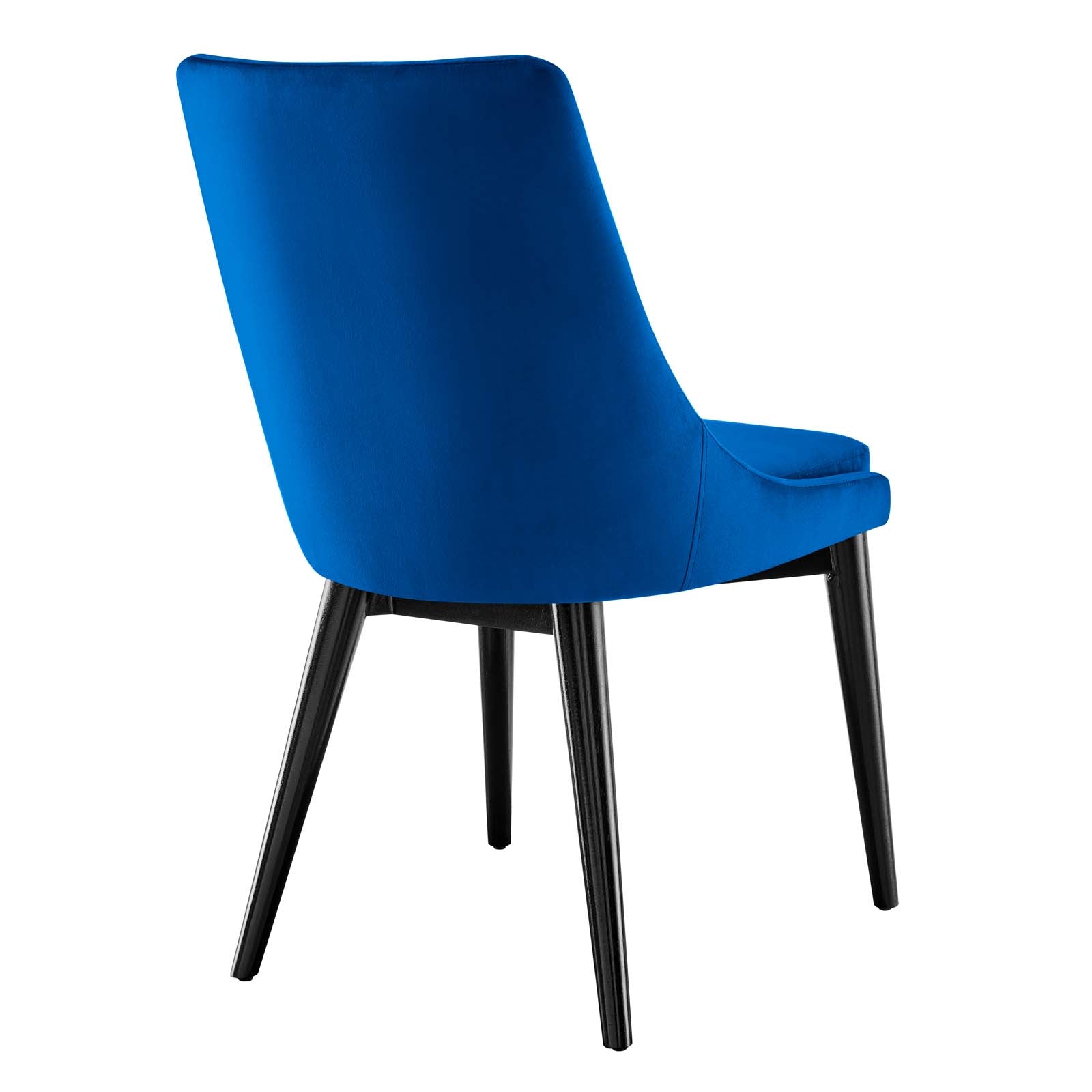 Modway Dining Chairs - Viscount Accent Performance Velvet Dining Chairs Set Of 2 Navy